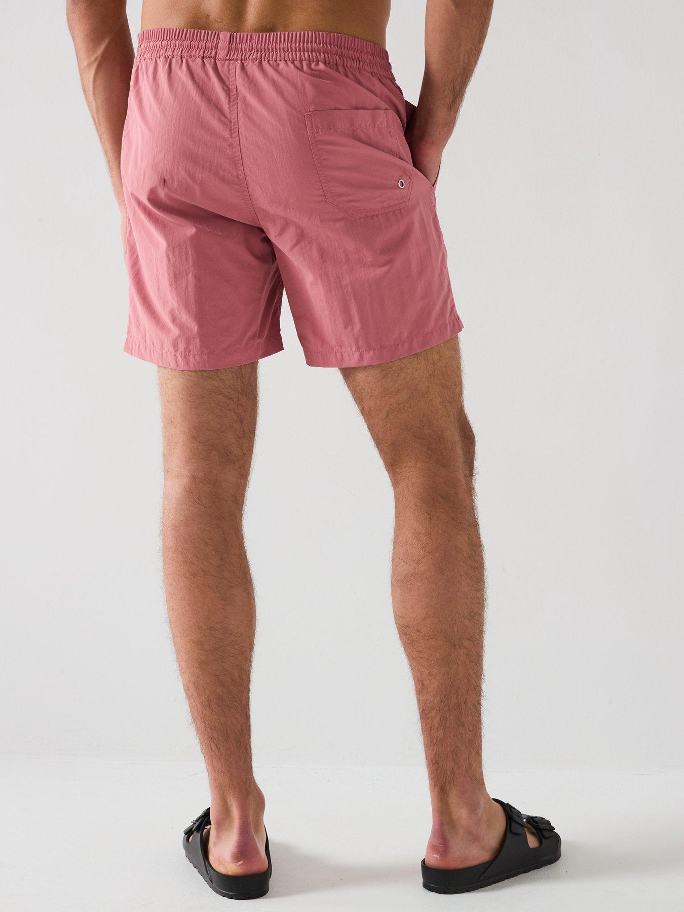 Image 2 of 5 of AllSaints All Saints Underground Swim Shorts - Pink