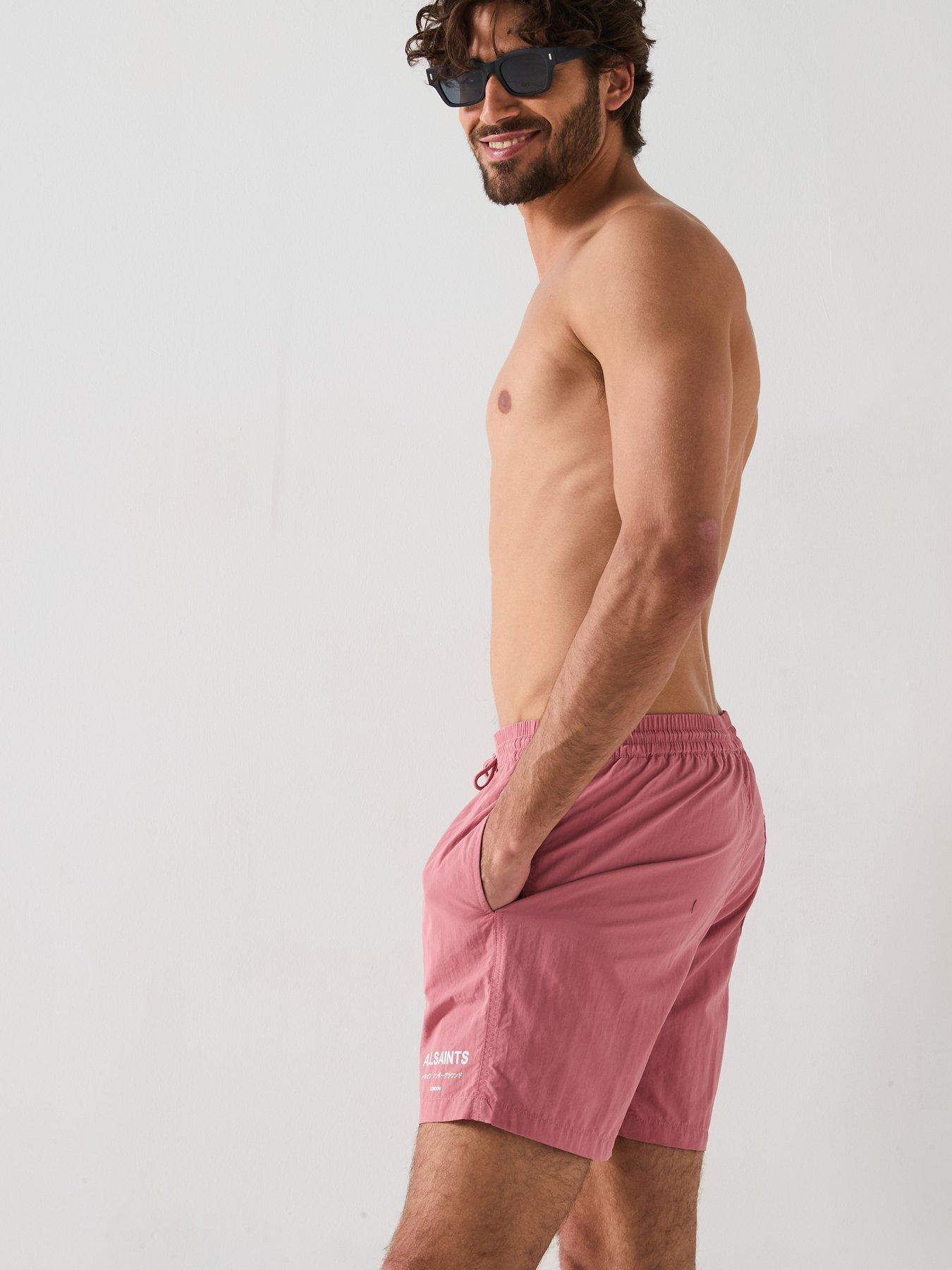 Image 5 of 5 of AllSaints All Saints Underground Swim Shorts - Pink