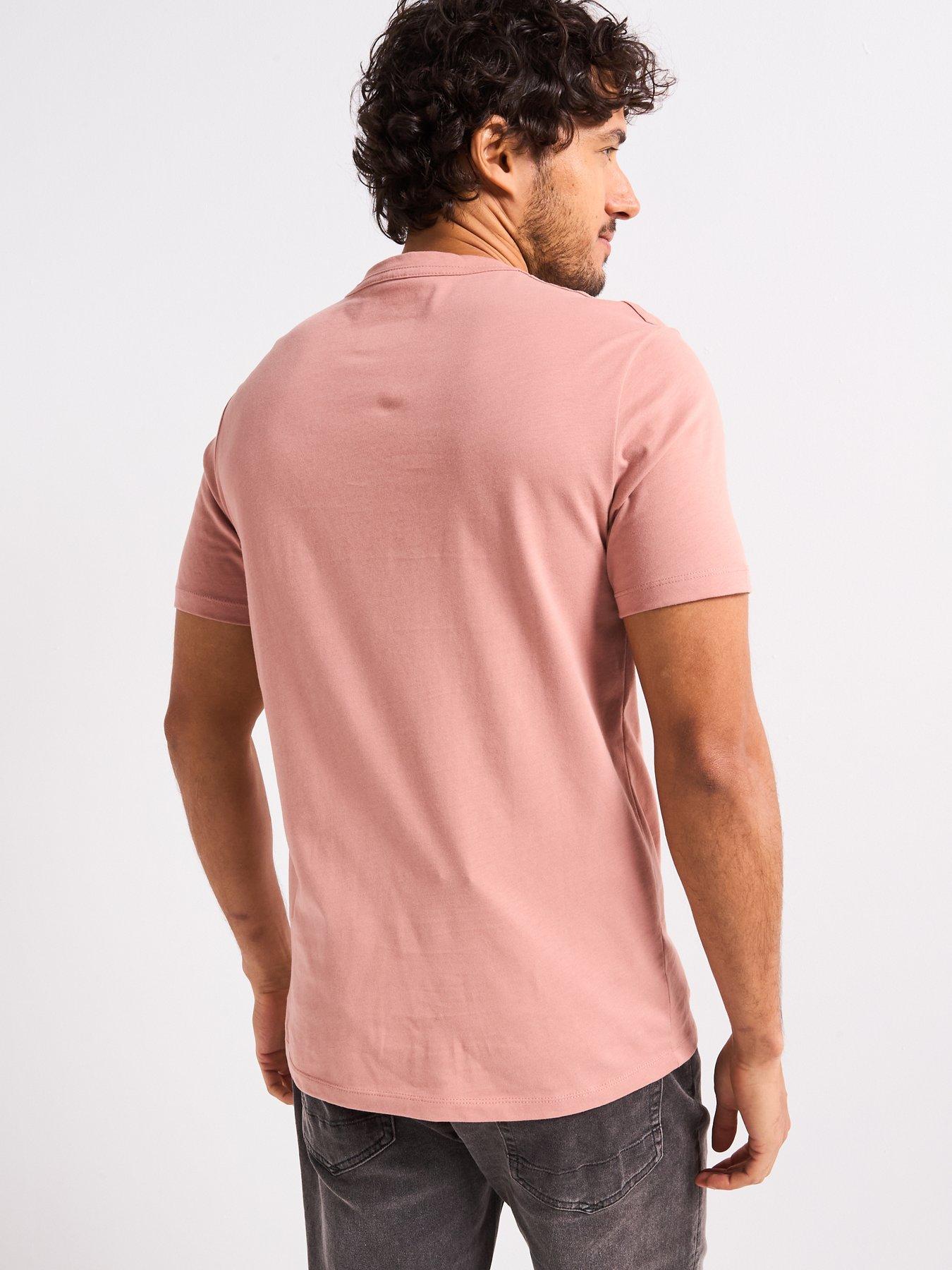 Image 2 of 4 of AllSaints Brace Short Sleeve T-Shirt - Pink