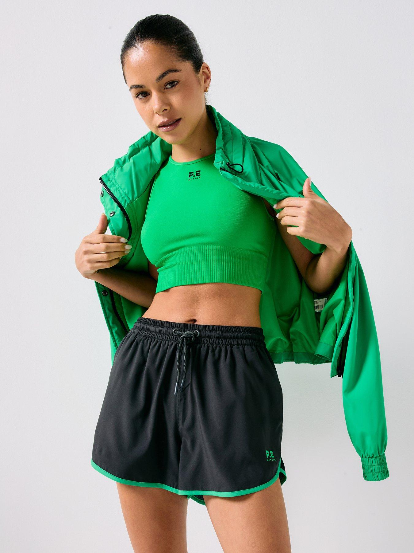 Image 1 of 6 of P.E Nation Academy Short - Caviar/Kelly Green