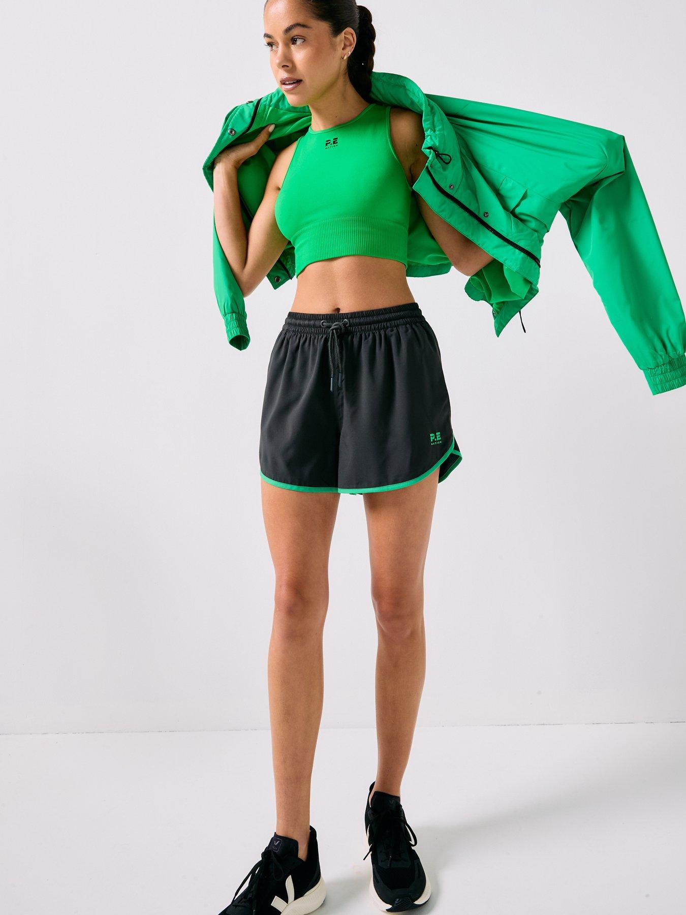 Image 3 of 6 of P.E Nation Academy Short - Caviar/Kelly Green