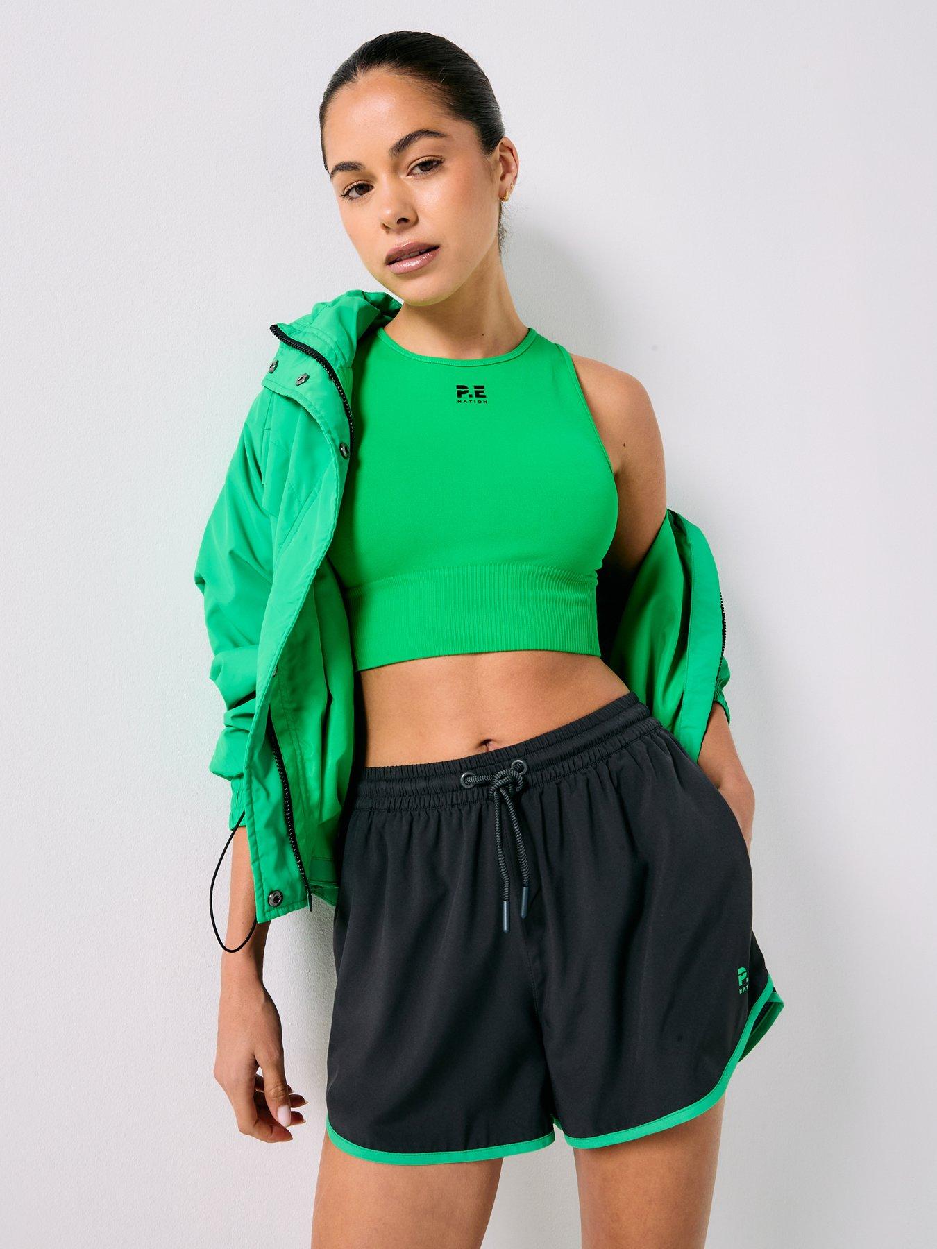 Image 5 of 6 of P.E Nation Academy Short - Caviar/Kelly Green