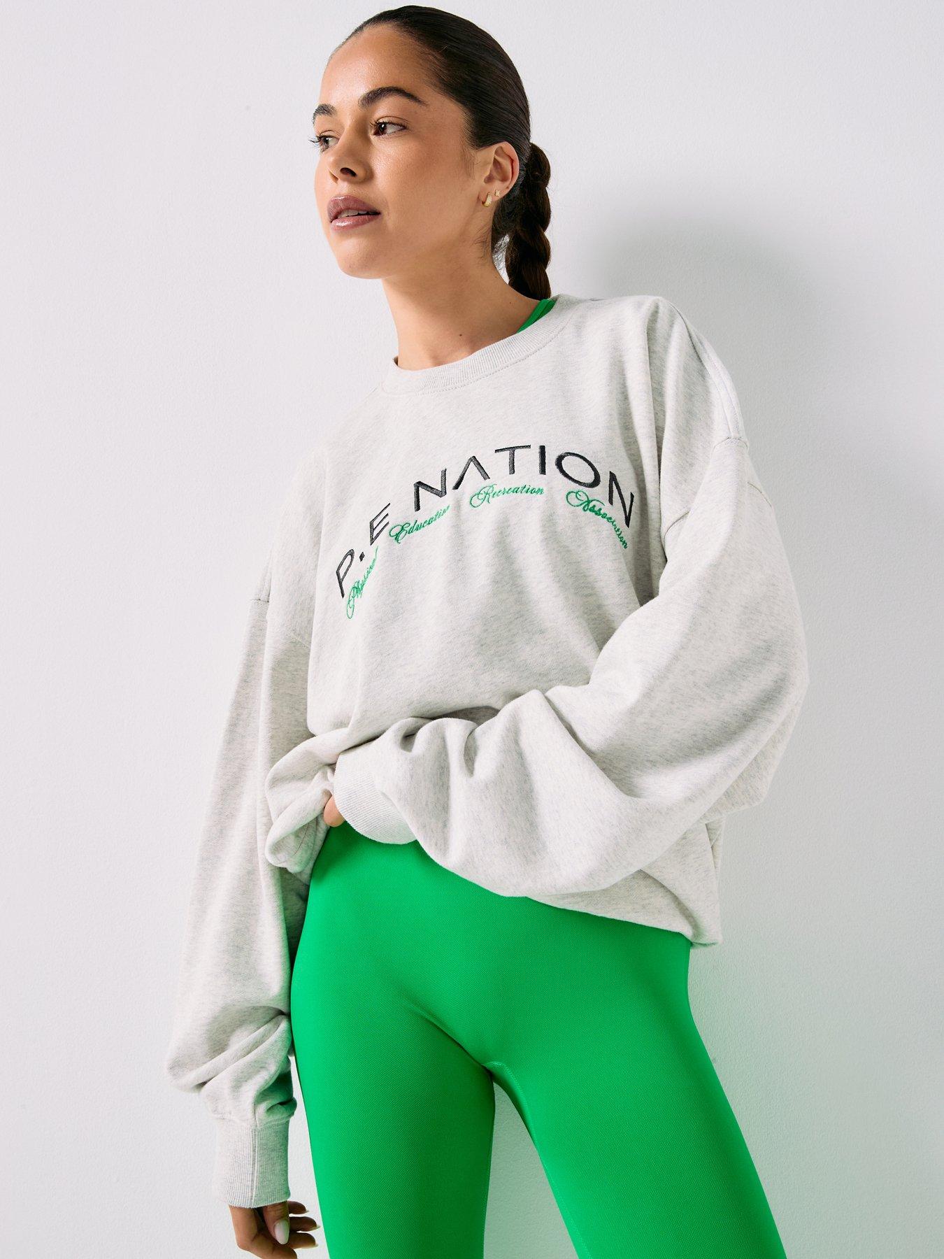 P.E Nation Womens Training Volume Sweat - Grey