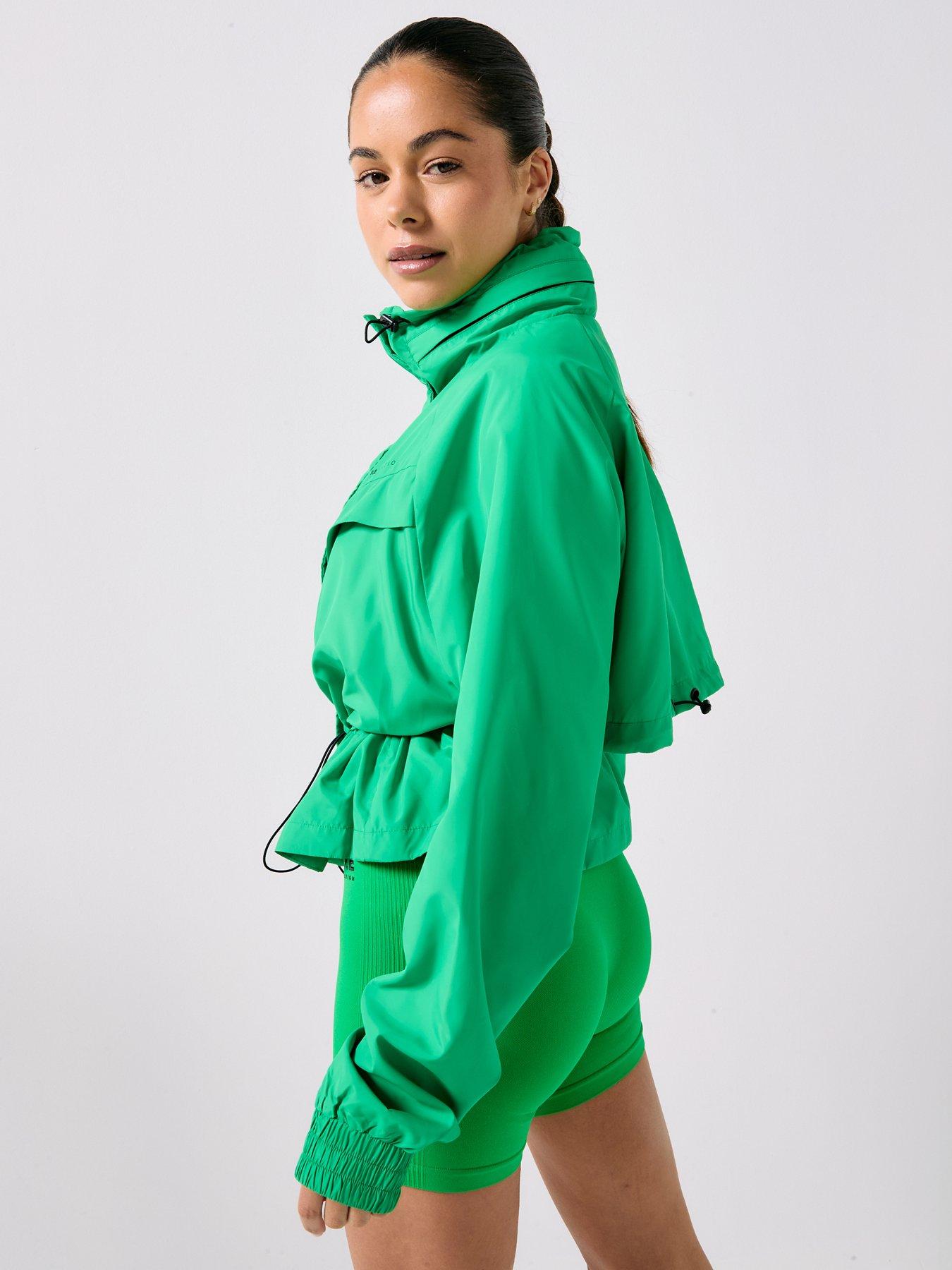 Image 2 of 6 of P.E Nation Womens Training Shelter Jacket - Green