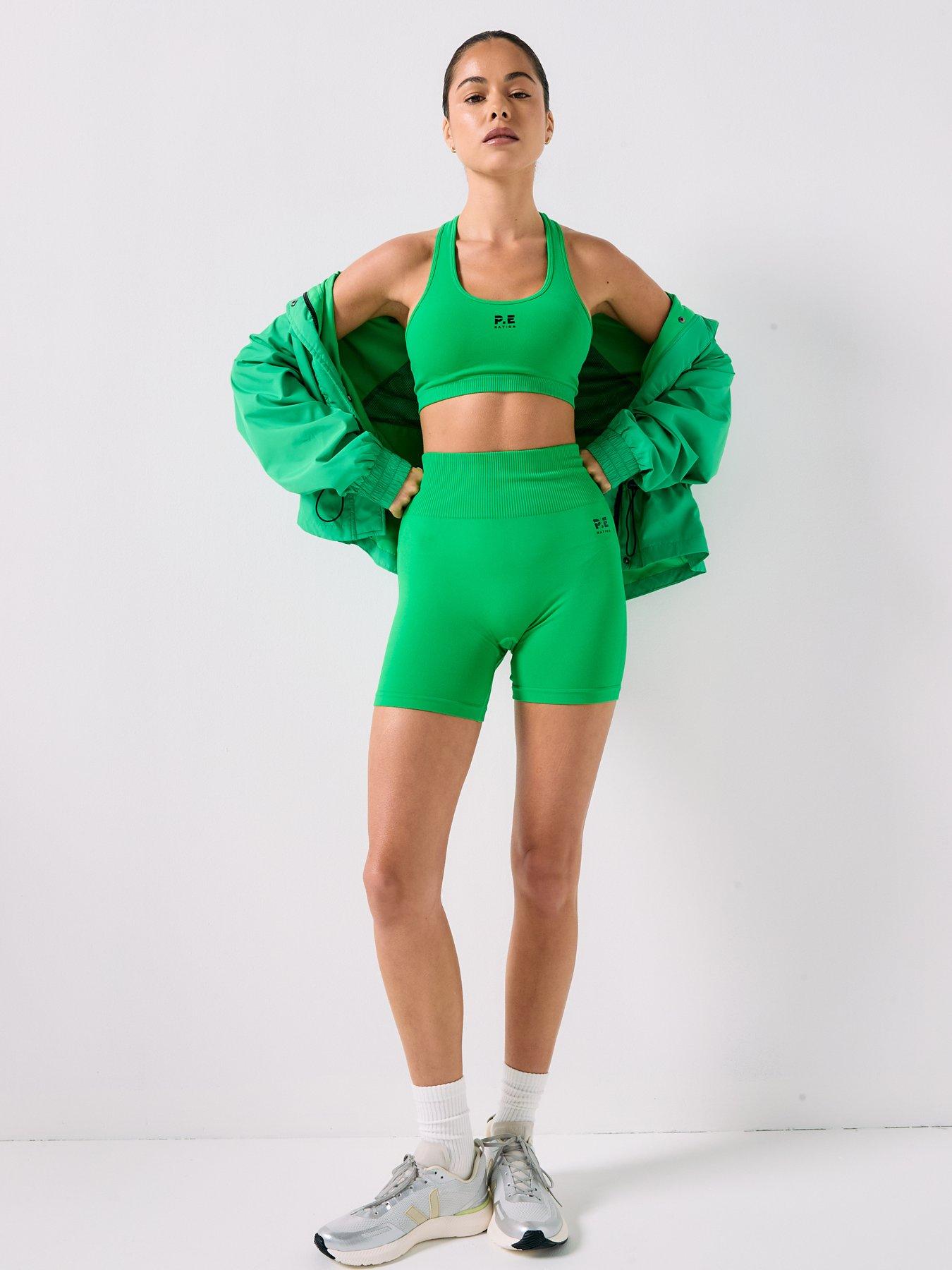 Image 3 of 6 of P.E Nation Womens Training Shelter Jacket - Green