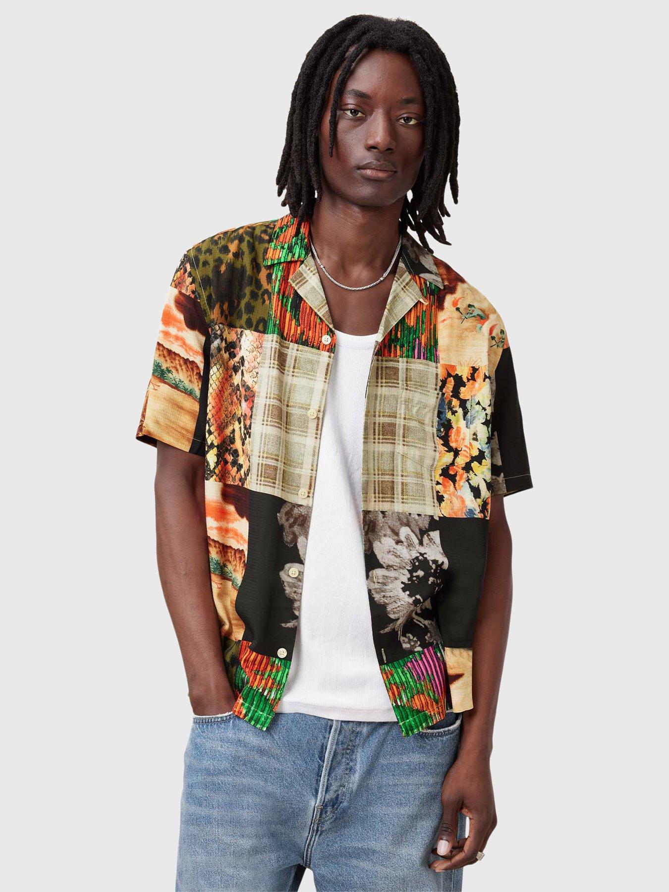 undefined Patches Short Sleeve Shirt - Black/Multi