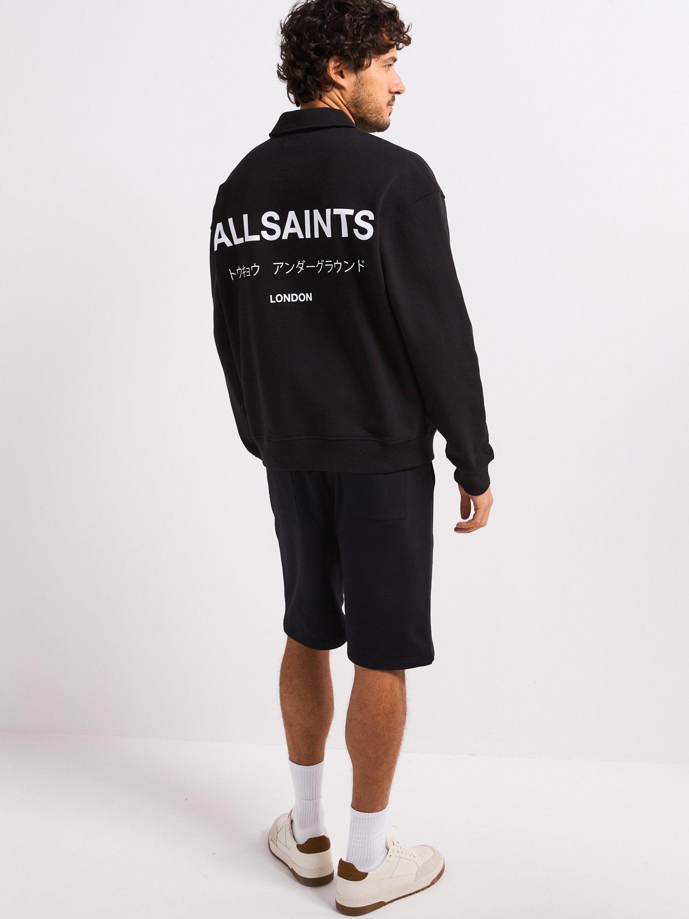undefined Underground Logo Polo Neck Sweatshirt - Black