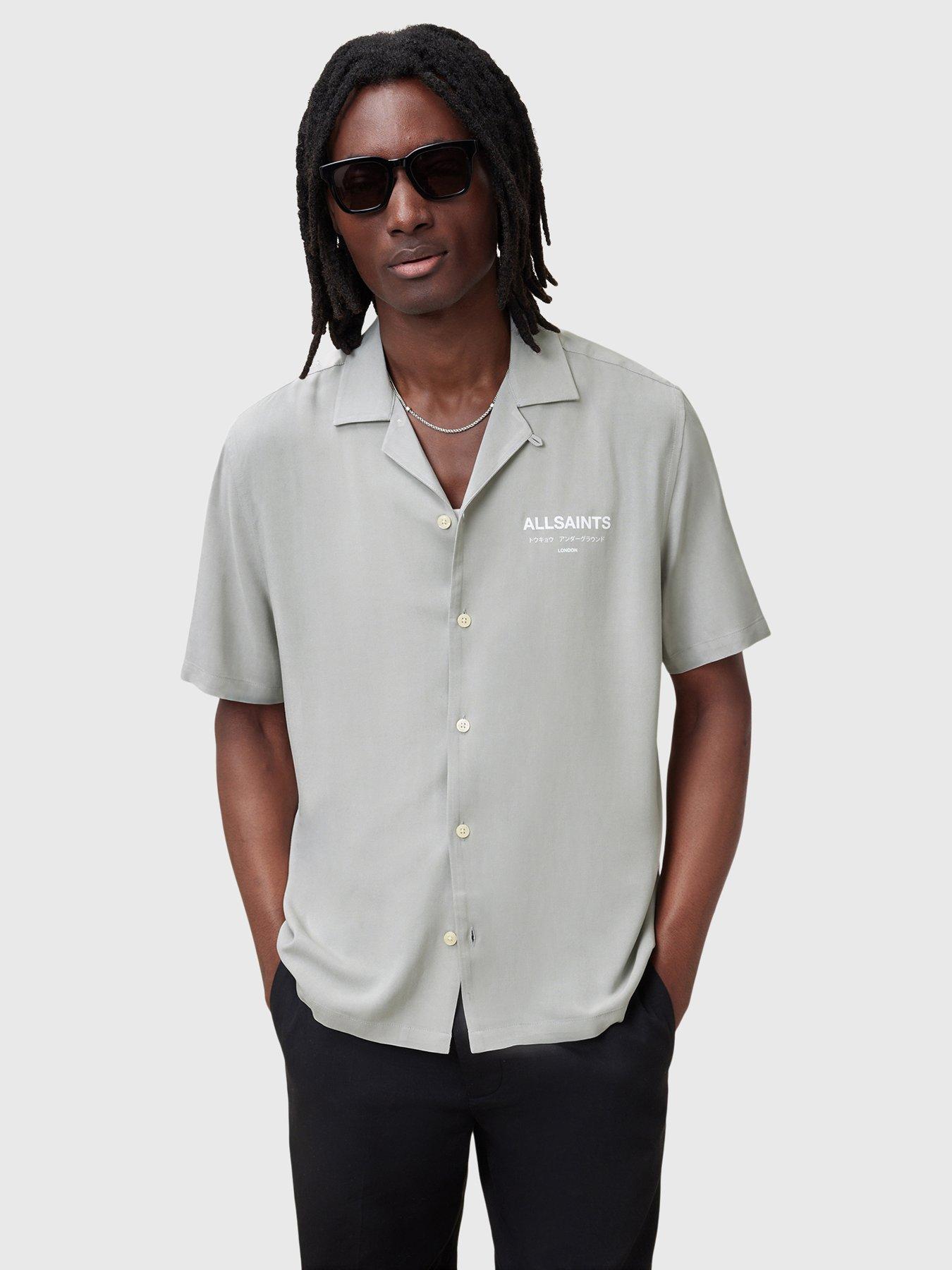 undefined Underground Short Sleeve Casual Shirt - Grey