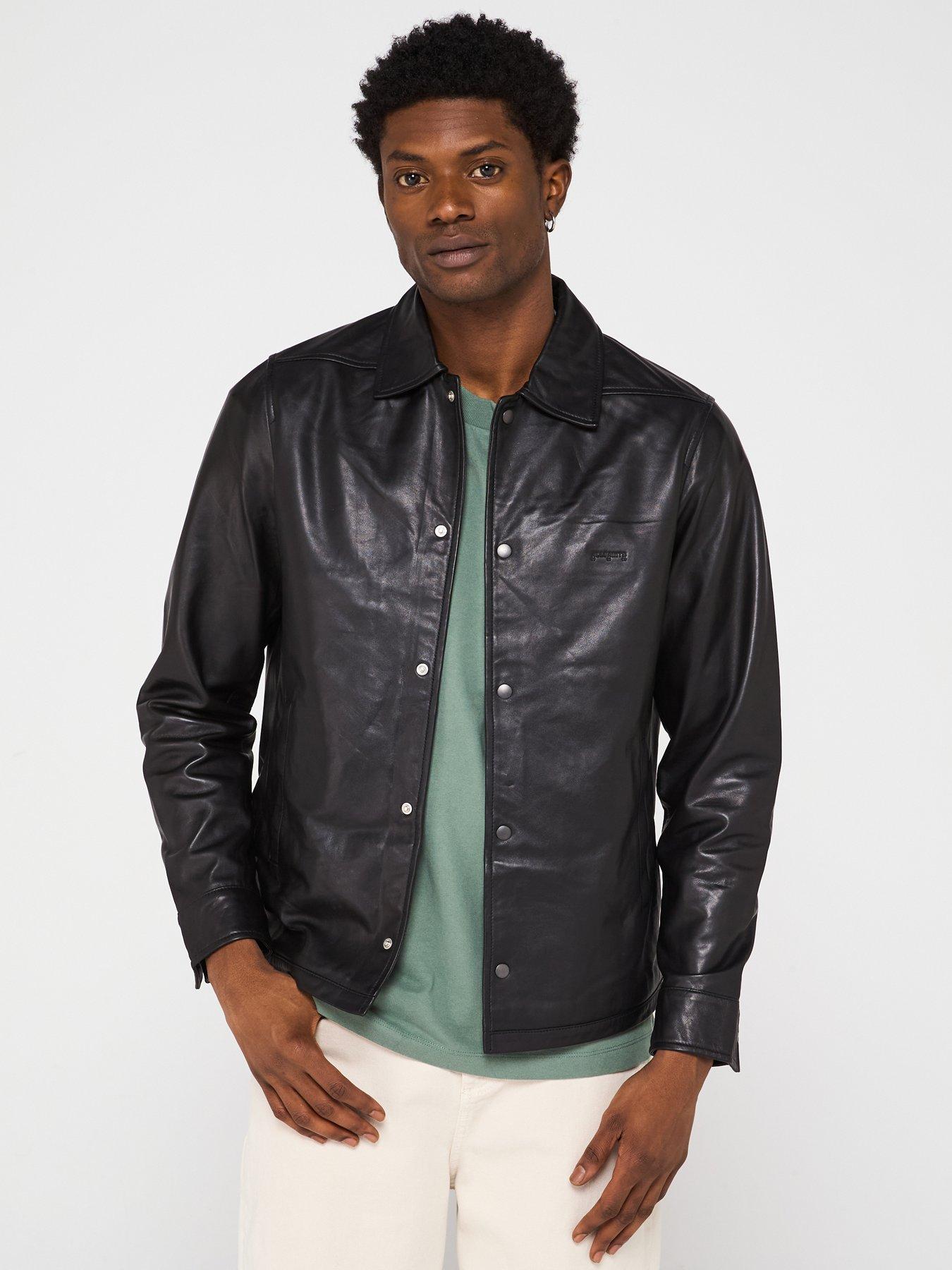 undefined Arlongington Leather Jacket - Black