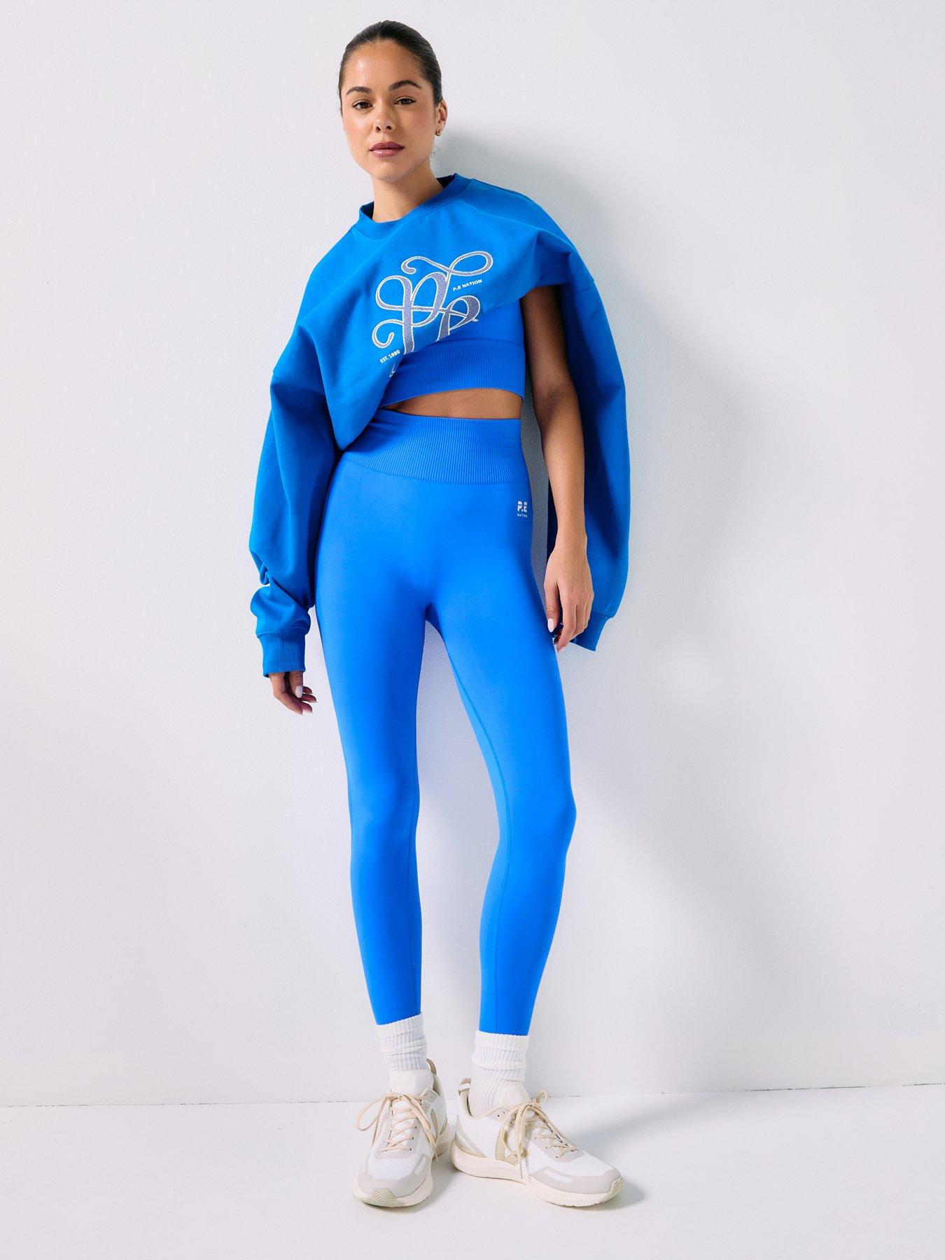 P.E Nation Womens Training Restore Seamless Legging - Blue