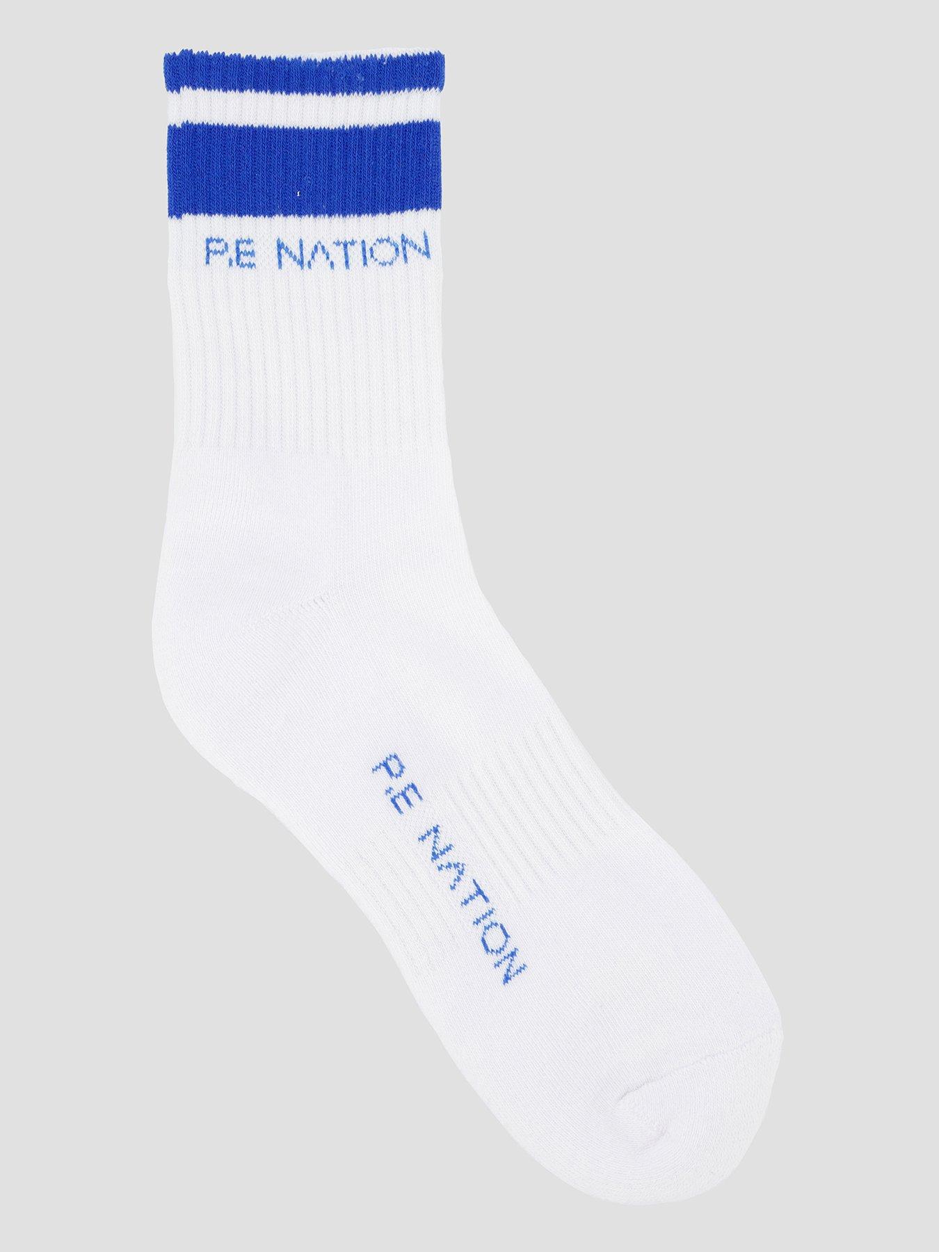 P.E Nation Womens Training Homage Socks - White