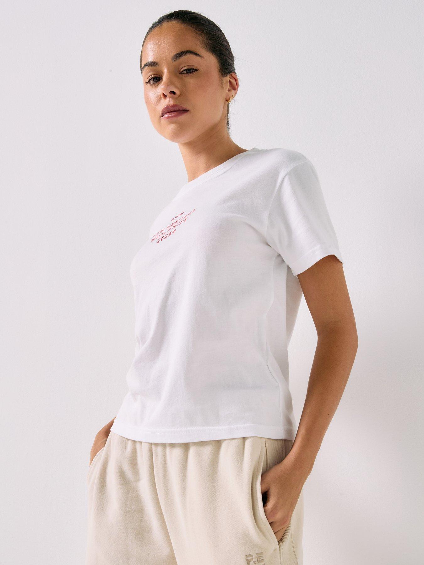 P.E Nation Womens Training Compact Tee - White
