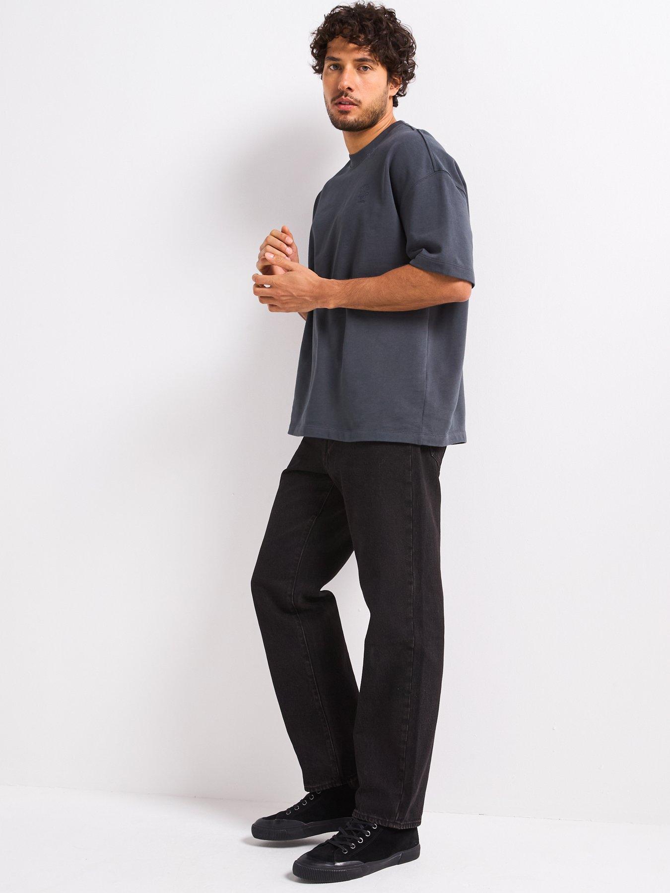 Image 6 of 6 of AllSaints Haven Short Sleeve Crew Neck T-Shirt - Blue Grey