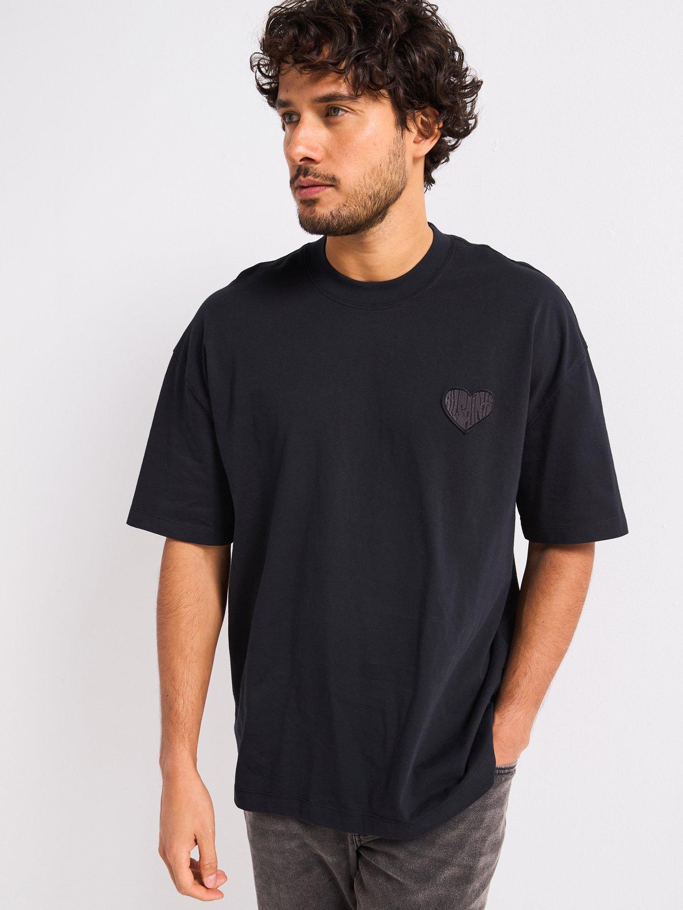 undefined Lovers Short Sleeve Crew Neck T-Shirt- Black
