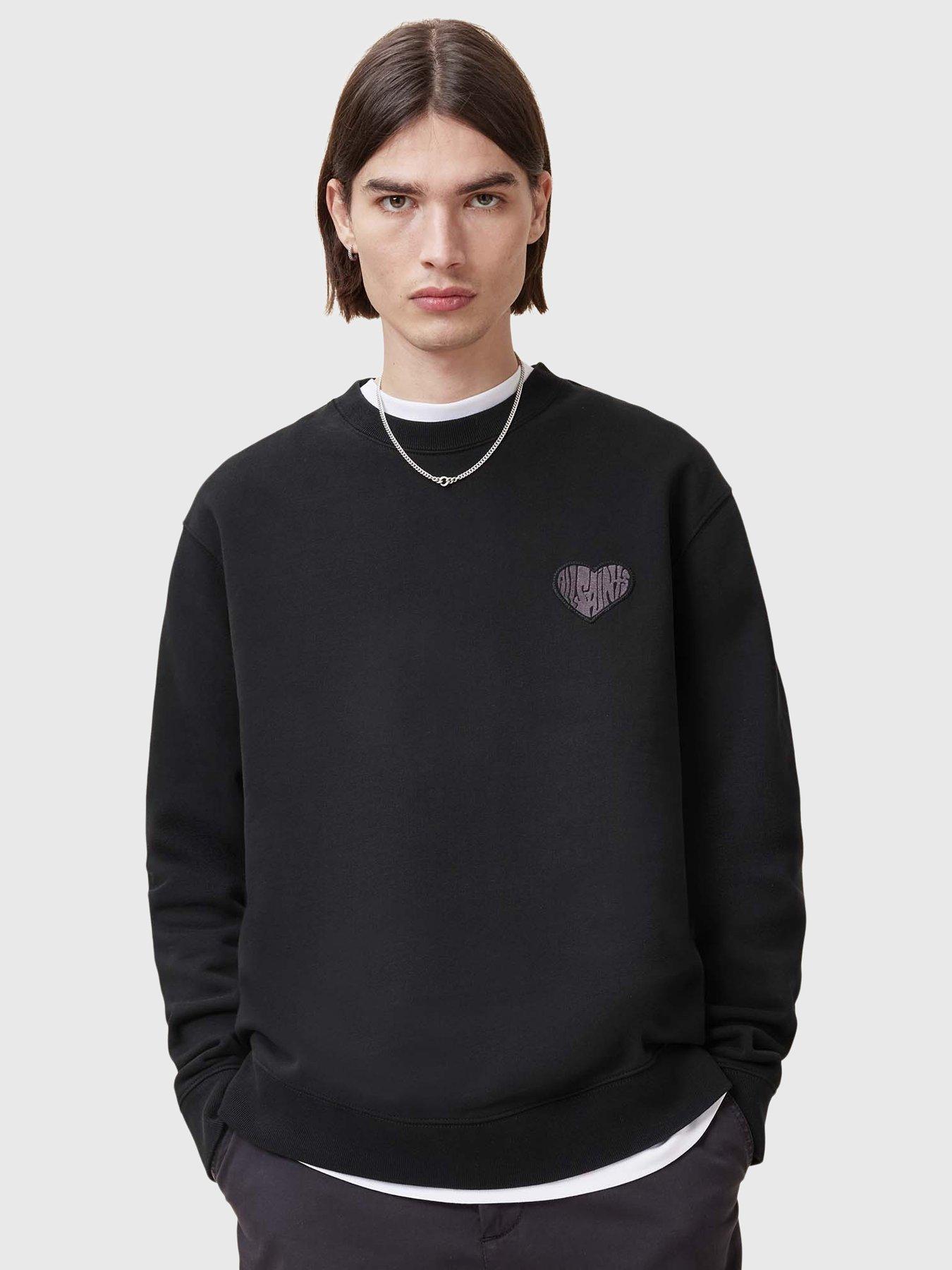 undefined Lovers Logo Crew Neck Sweatshirt - Black