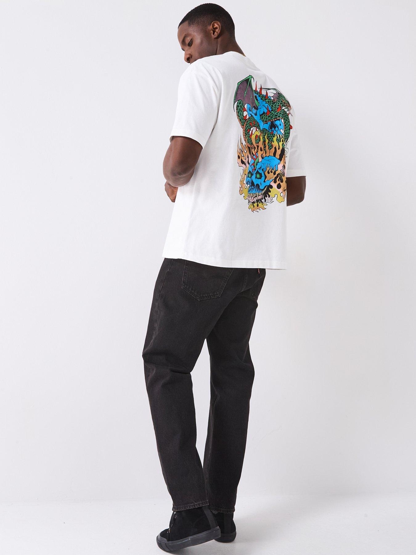 Image 3 of 5 of AllSaints All Saints Writher Short Sleeve Crew Neck T-Shirts- White