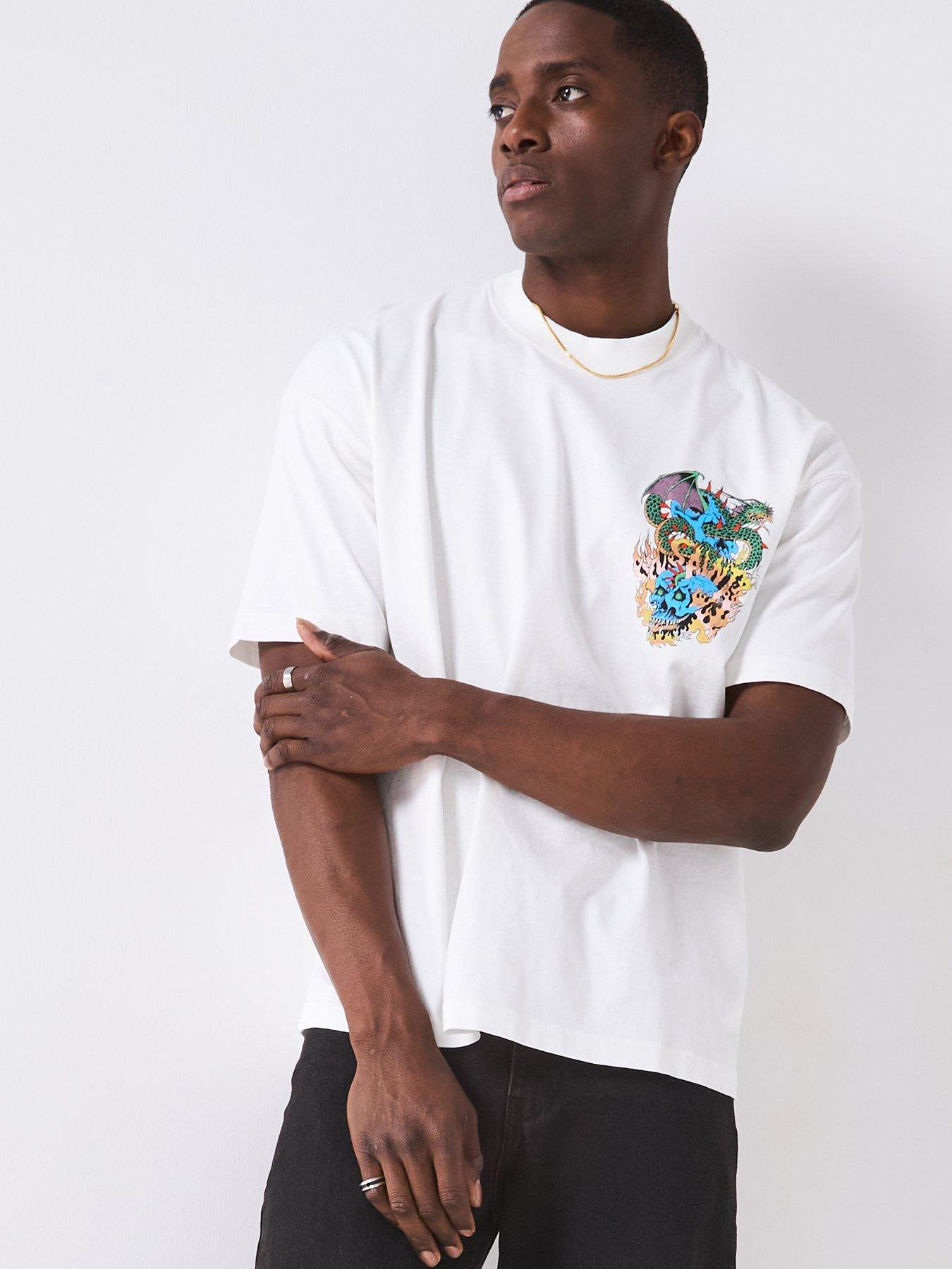 Image 4 of 5 of AllSaints All Saints Writher Short Sleeve Crew Neck T-Shirts- White