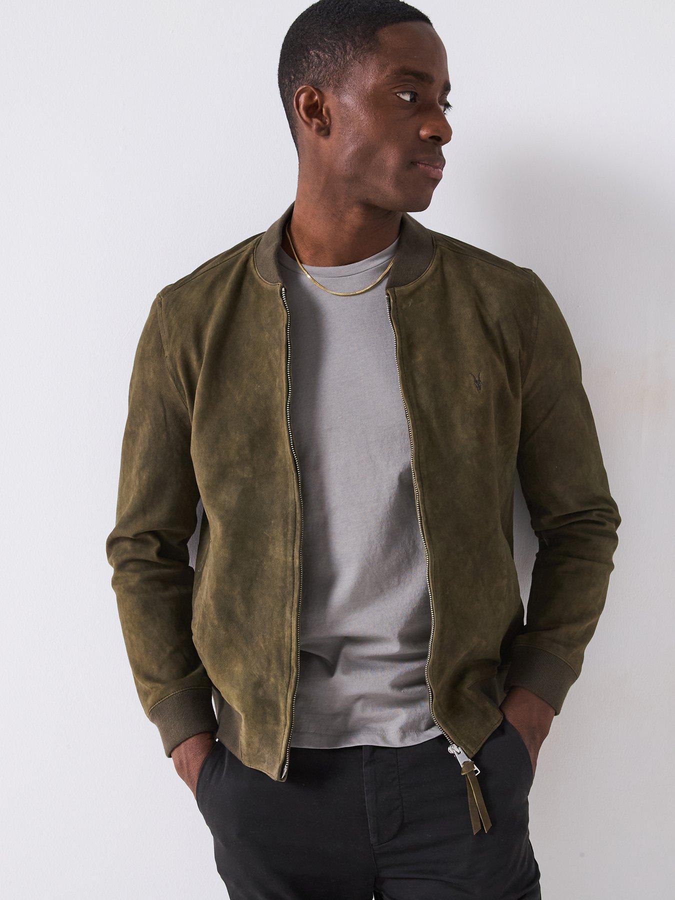 undefined All Saints Buckly Bomber Jacket - Green
