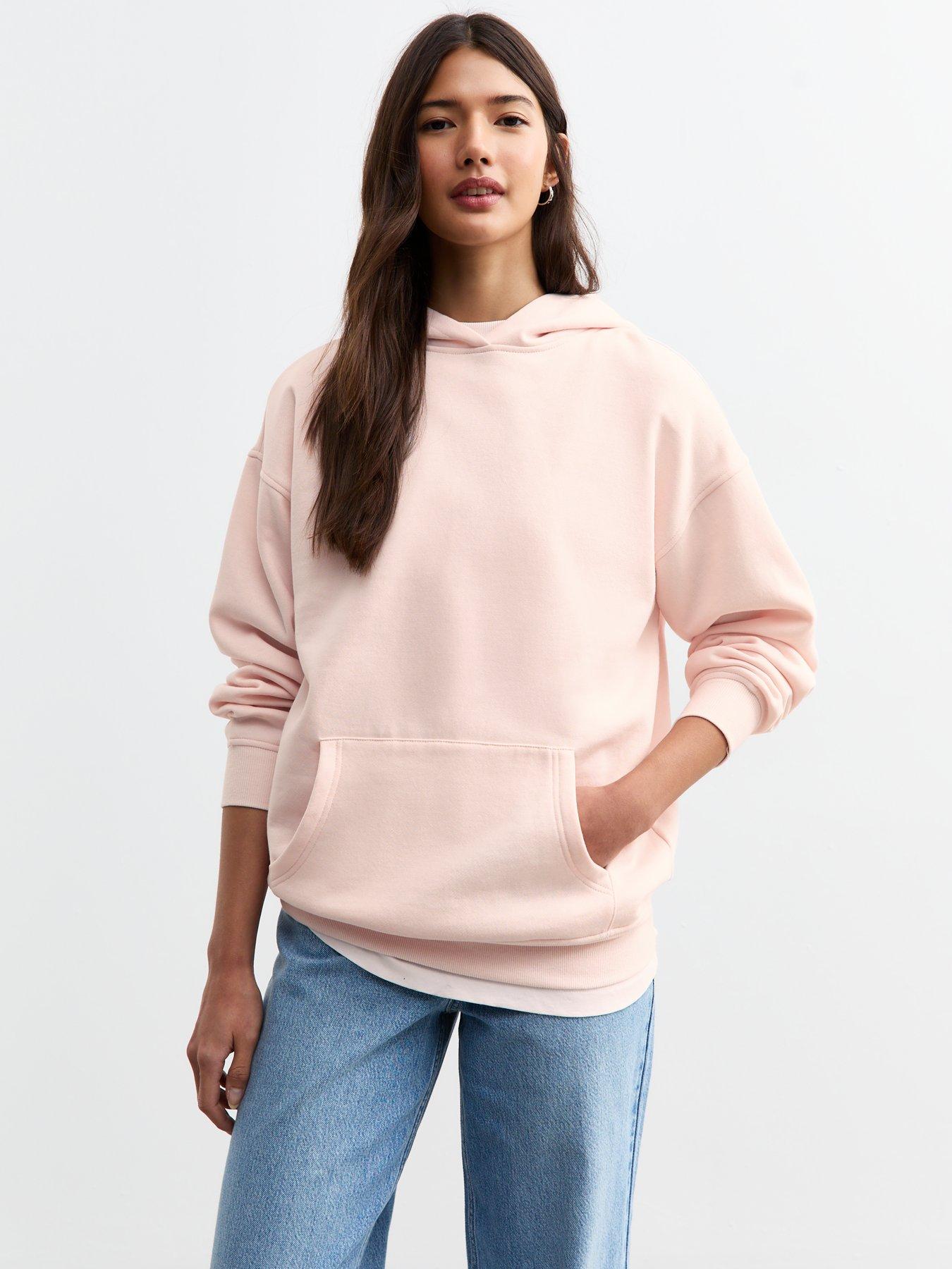 undefined Light Pink Pullover Hoodie