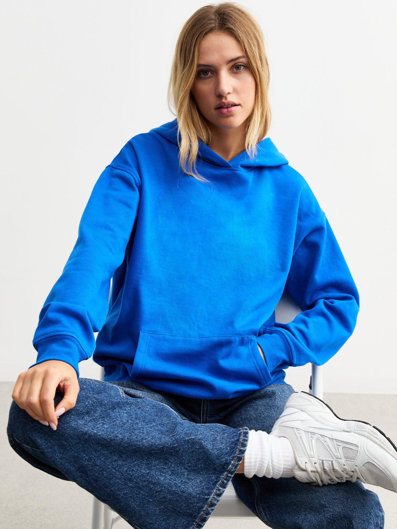 undefined Bright Blue Pullover Hoodie