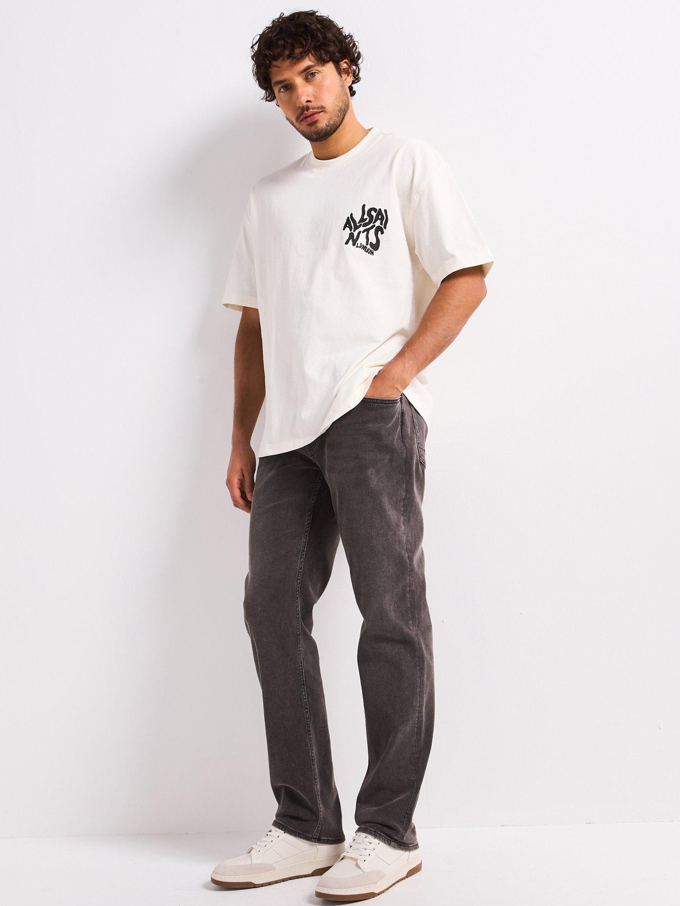 Allsaints Jeans Uomo Iggy Slim Fit - Denim Elasticizzato Con Vita Media E Cinque Tasche