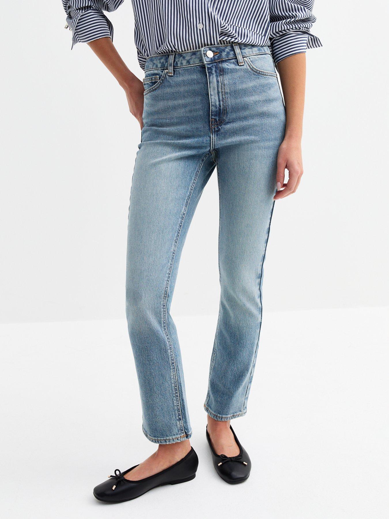 undefined Straight Leg Jeans - Blue