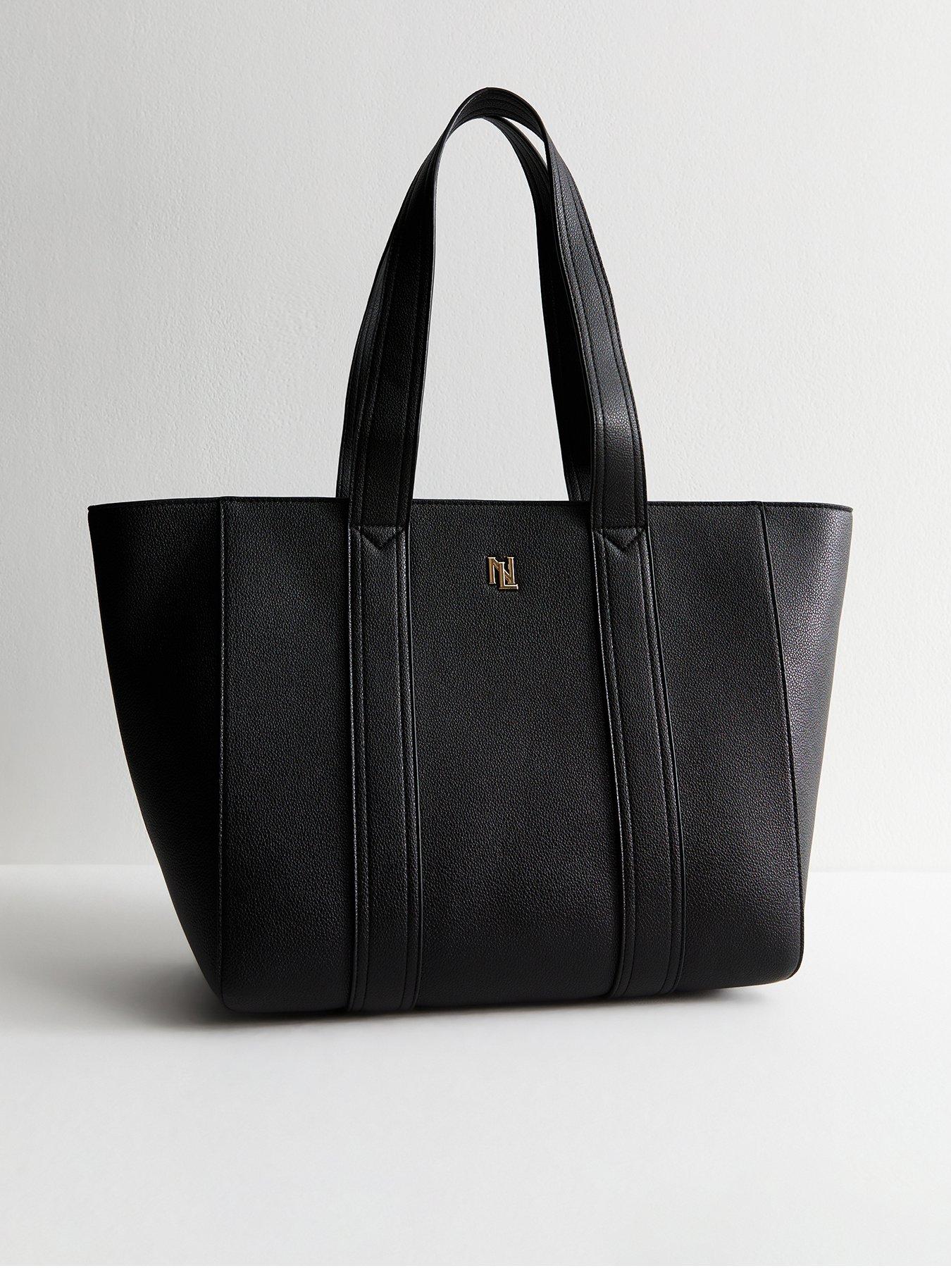 undefined NL Logo Detail Tote Bag - Black