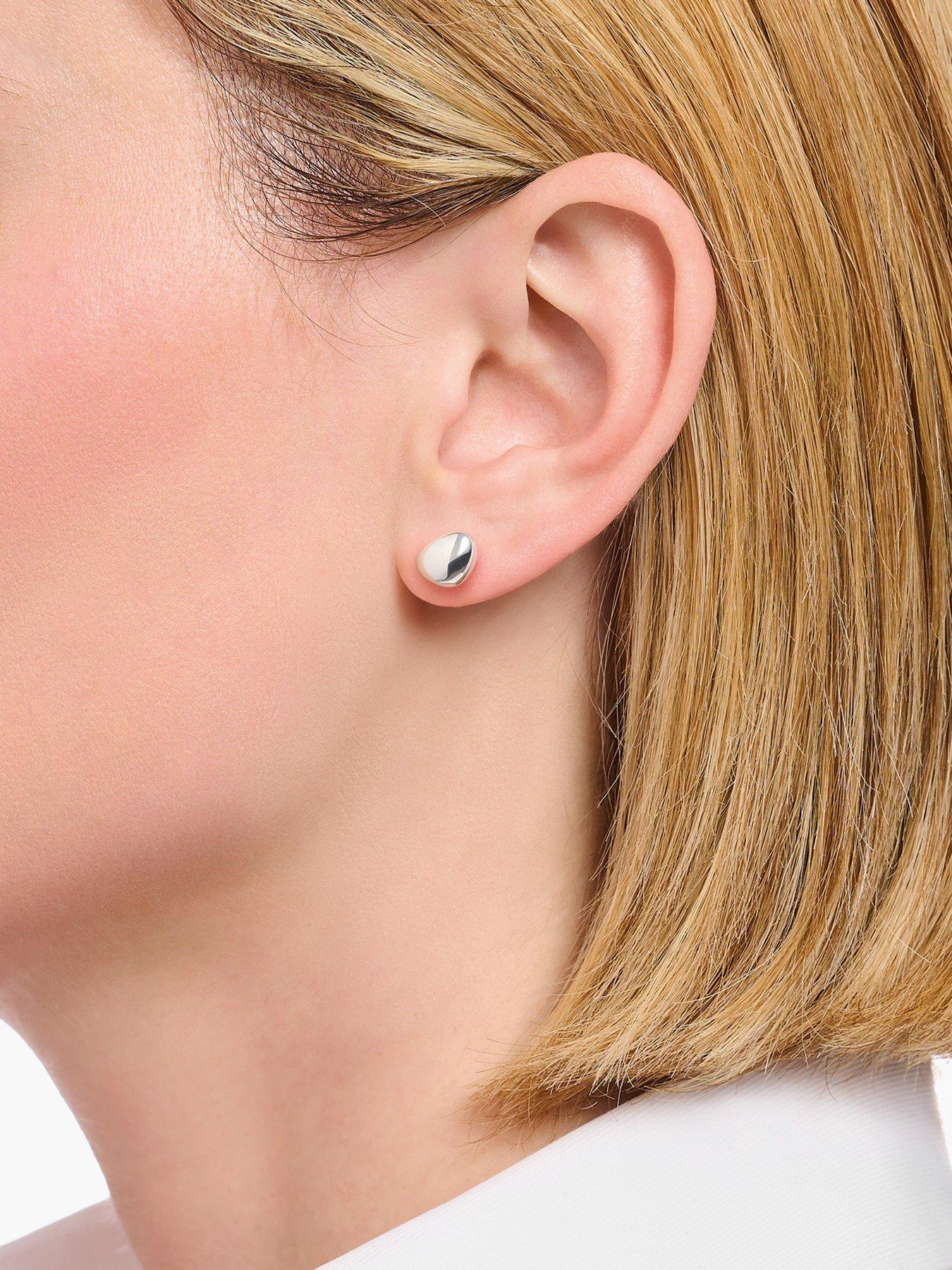 Image 2 of 3 of Thomas Sabo Small silver ear studs