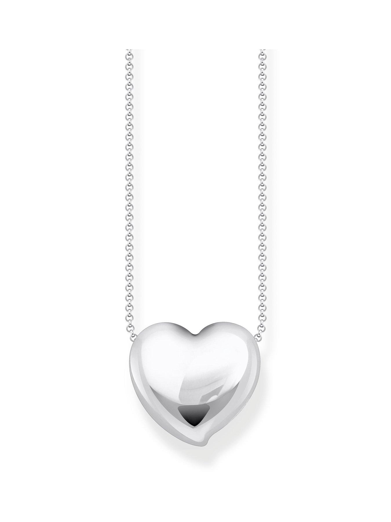 undefined Silver necklace with heart pendant