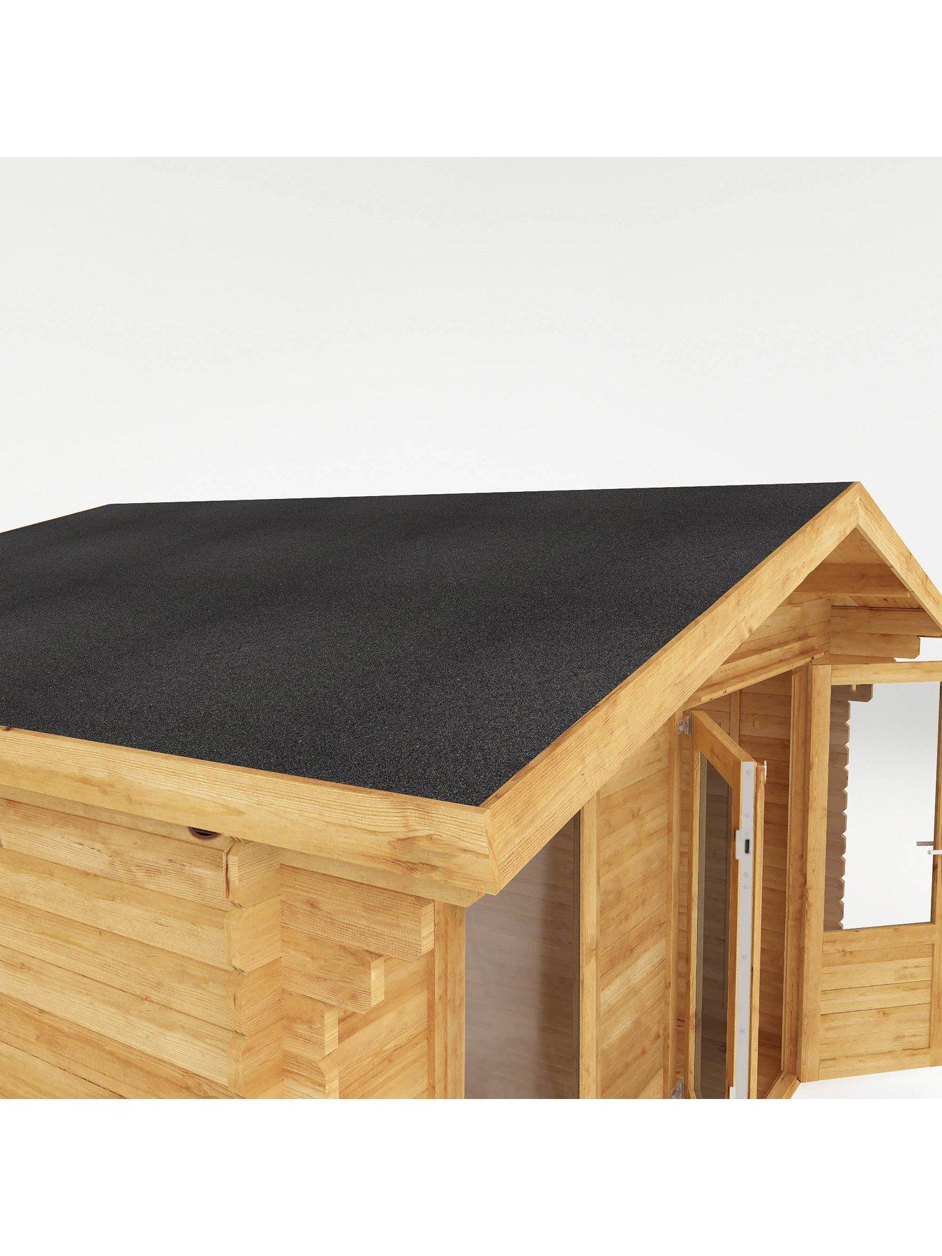 Image 3 of 7 of MERCIA 4m x 3m Retreat Log Cabin (28mm) - PEFC Certified