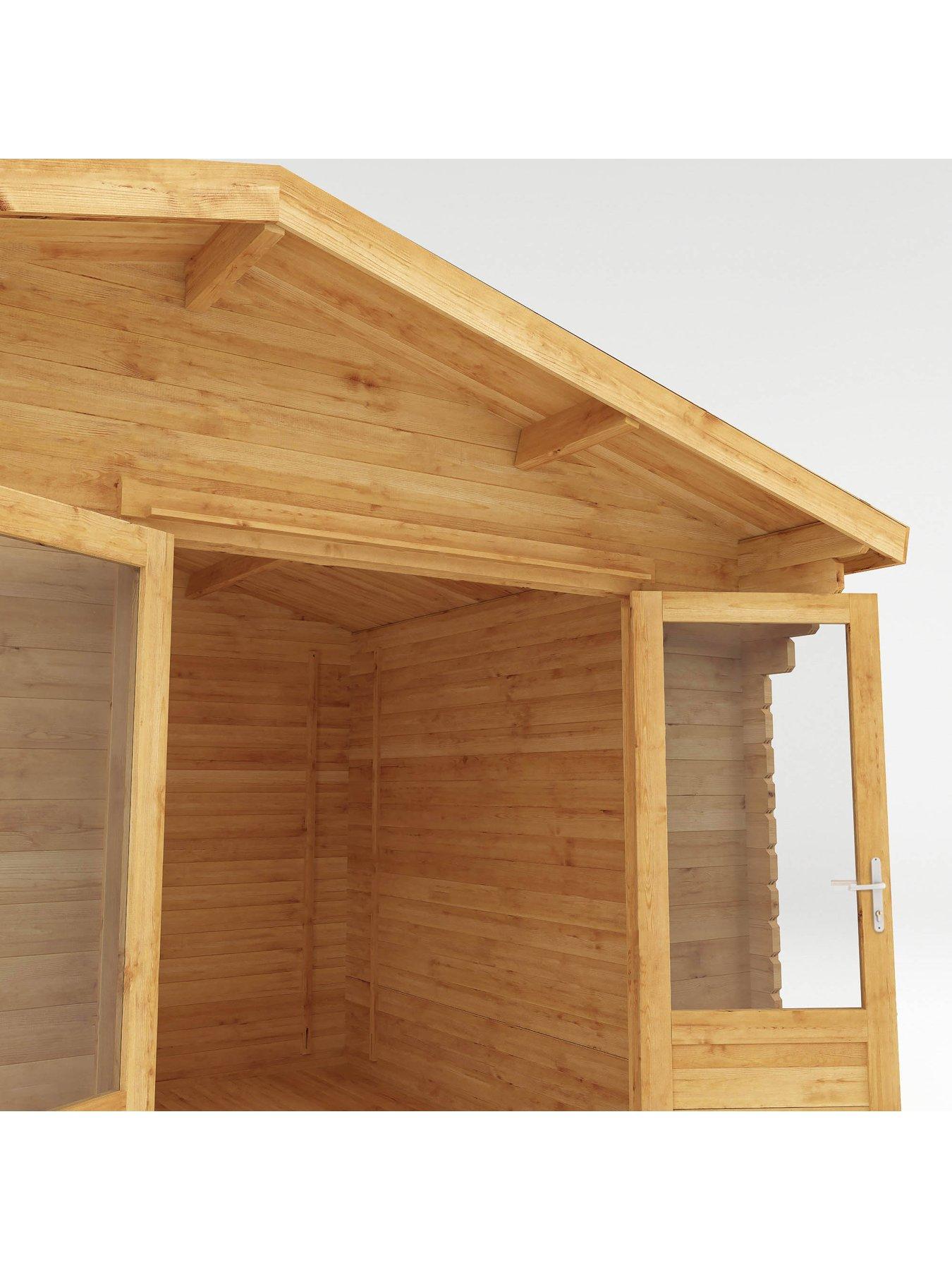 Image 4 of 7 of MERCIA 4m x 3m Retreat Log Cabin (28mm) - PEFC Certified