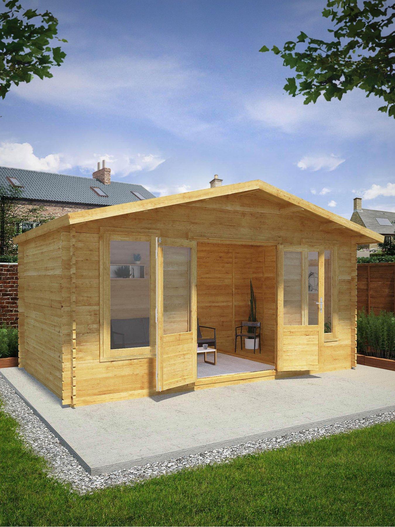 undefined 5m x 3m Retreat Log Cabin (28mm)