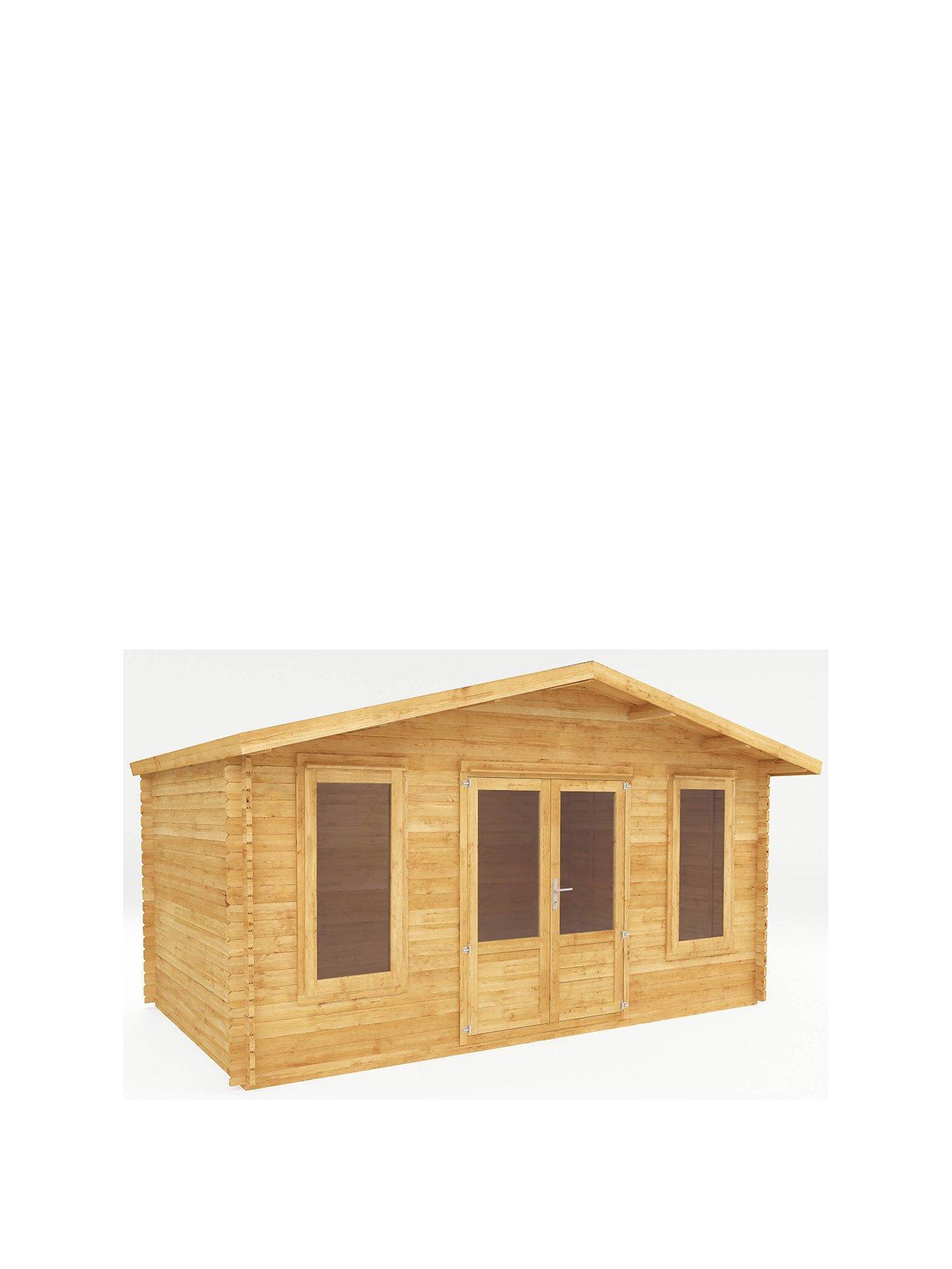 Image 2 of 7 of MERCIA 5m x 3m Retreat Log Cabin (28mm)