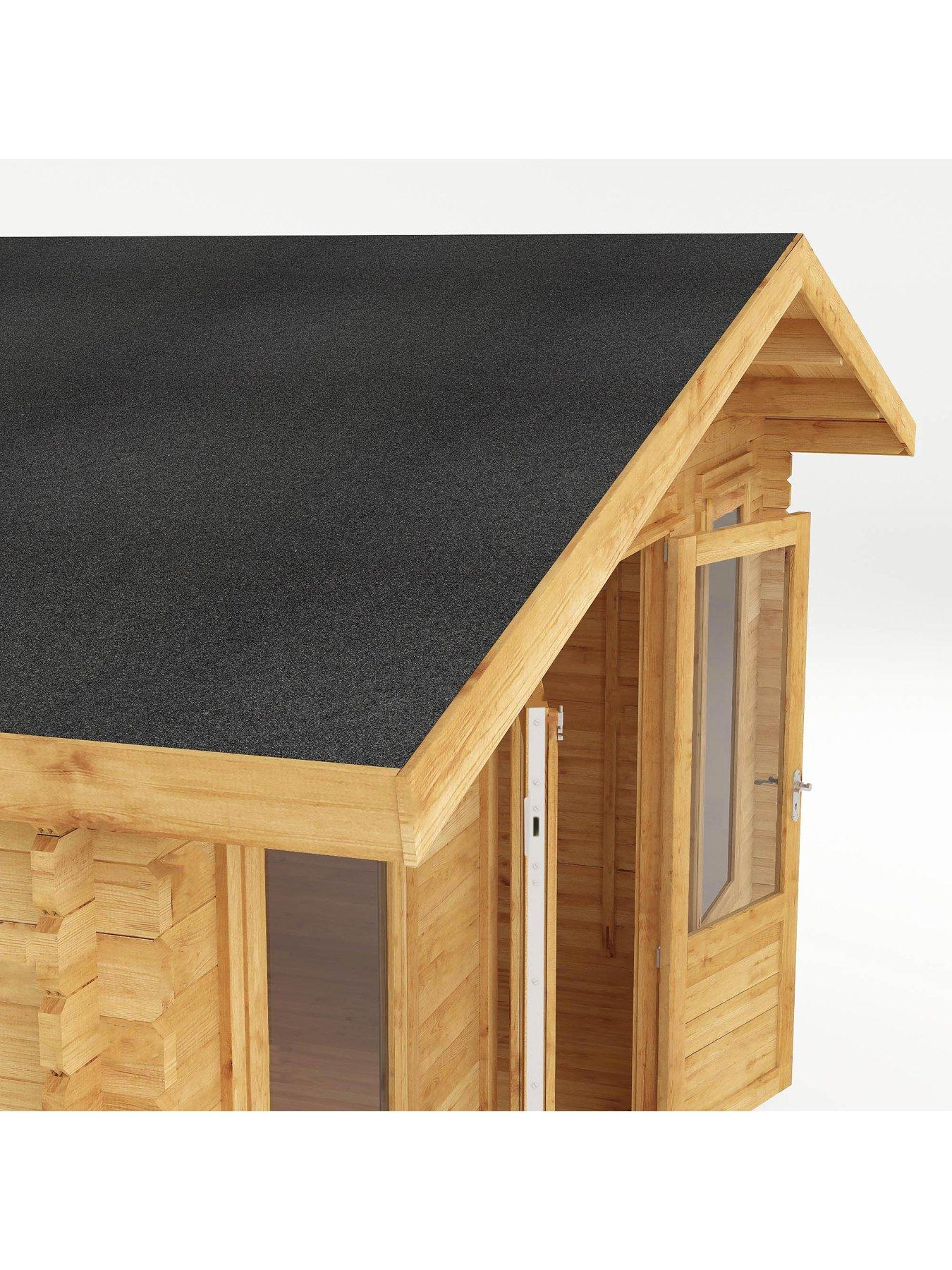 Image 3 of 7 of MERCIA 5m x 3m Retreat Log Cabin (28mm)