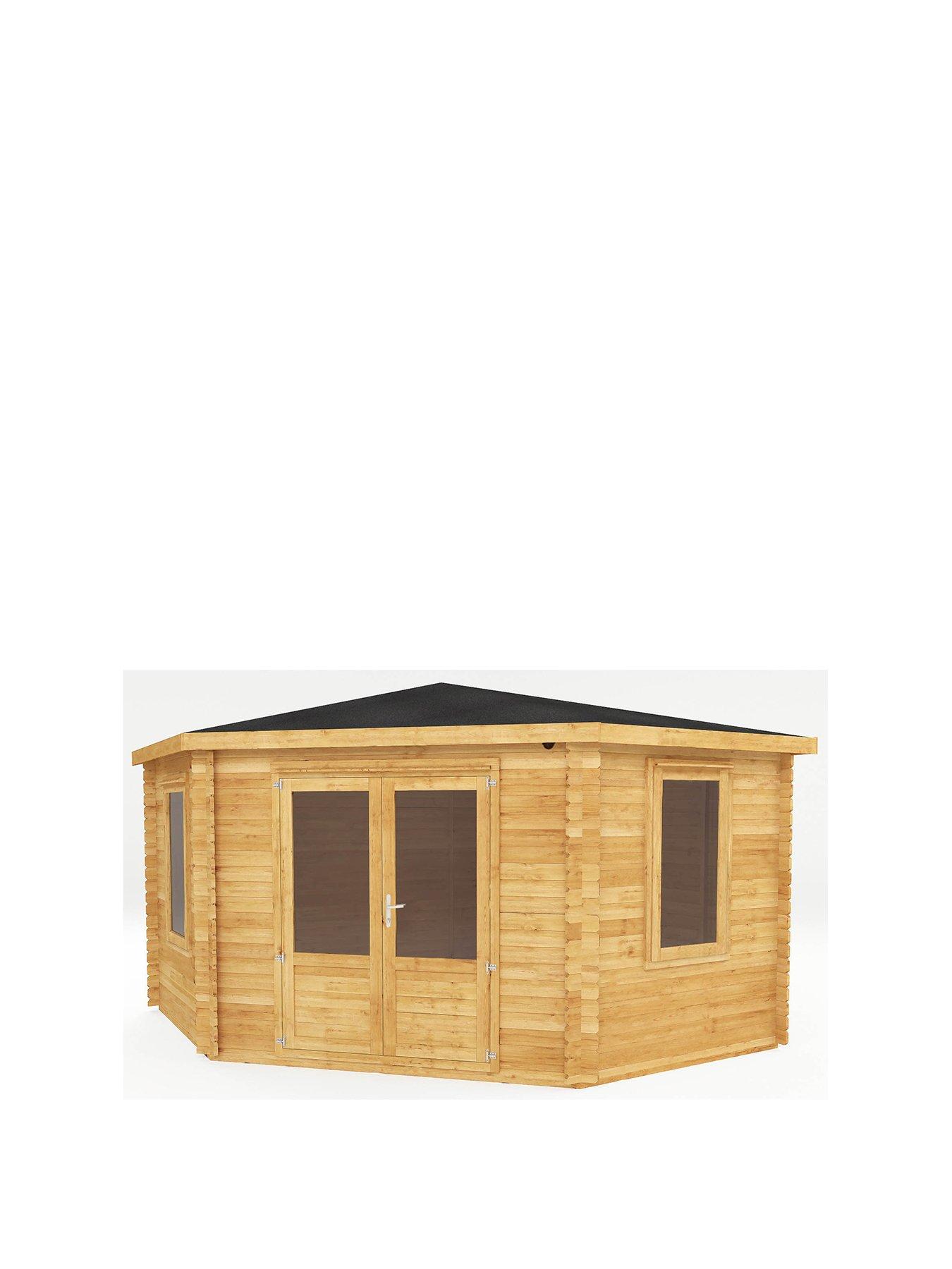 Image 2 of 7 of MERCIA 4m x 4m Corner Cabin (28mm) - PEFC Certified
