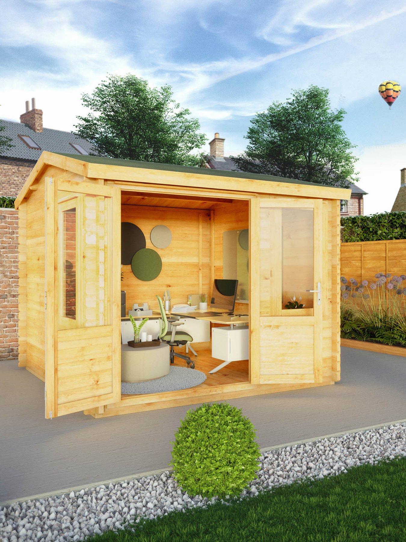 undefined 3m x 3m Home Office Elite Log Cabin (28mm)