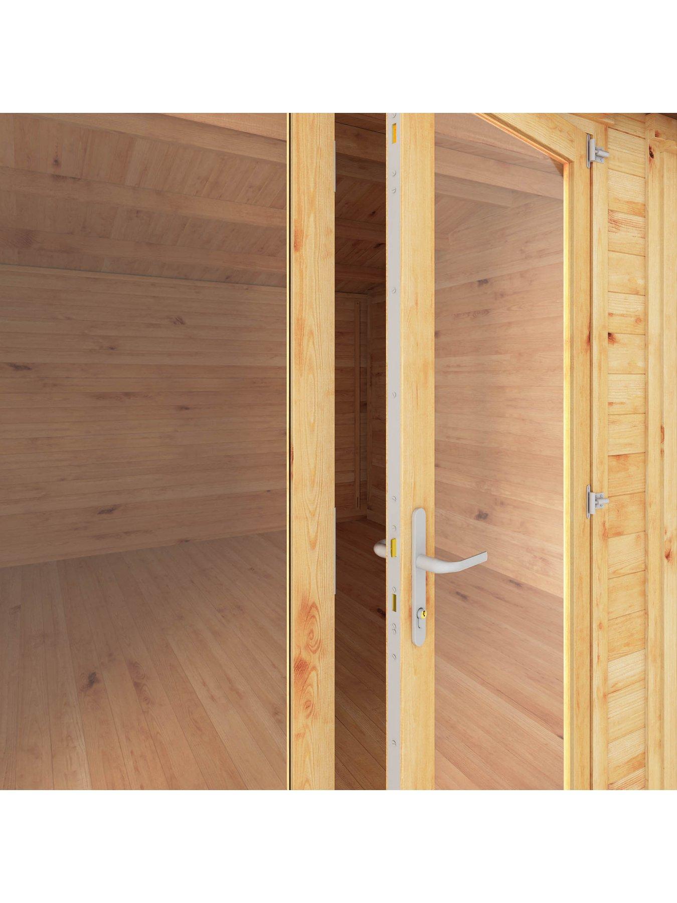 Image 3 of 7 of MERCIA 5m x 4m Home Office Studio Log Cabin (28mm) - PEFC Certified