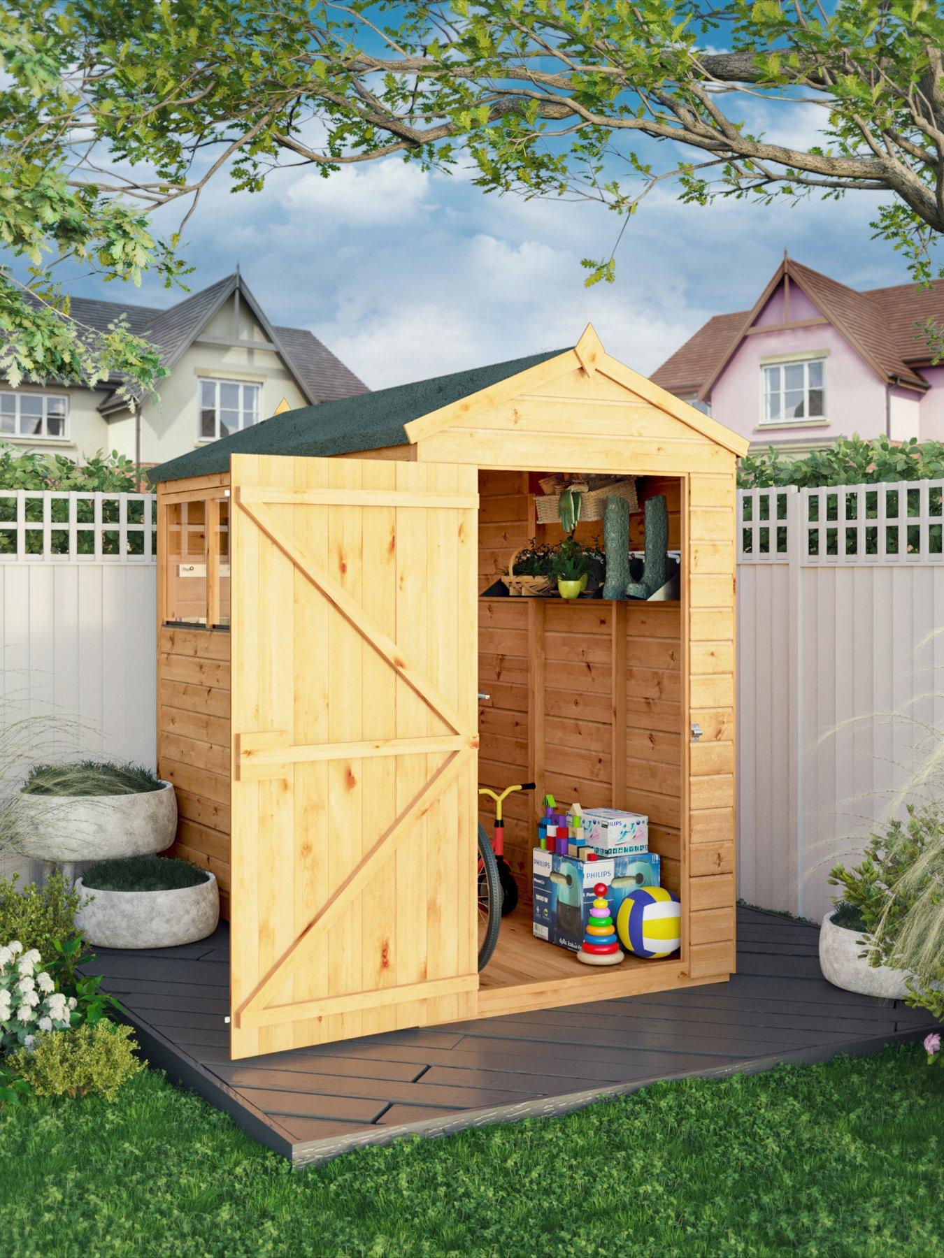 Image 1 of 7 of MERCIA 8 x 4 Woodsman Shiplap Apex Shed - PEFC Certified