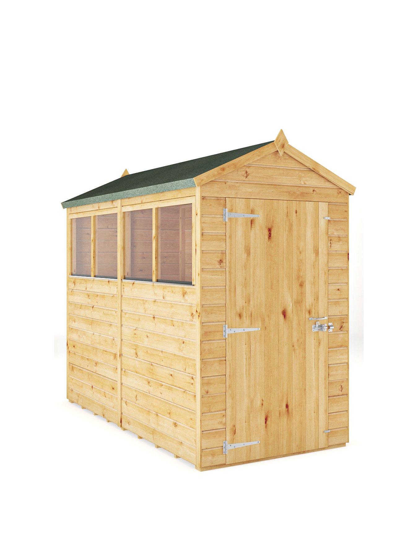 Image 2 of 7 of MERCIA 8 x 4 Woodsman Shiplap Apex Shed - PEFC Certified