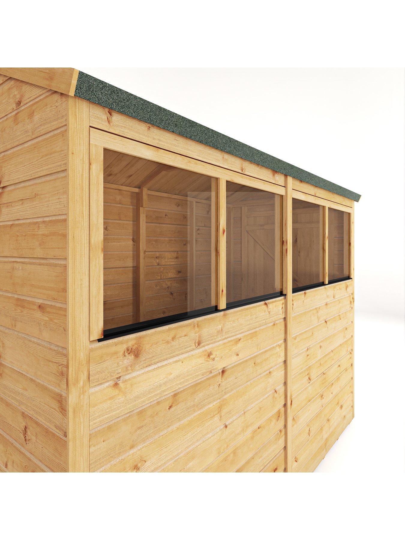 Image 3 of 7 of MERCIA 8 x 4 Woodsman Shiplap Apex Shed - PEFC Certified