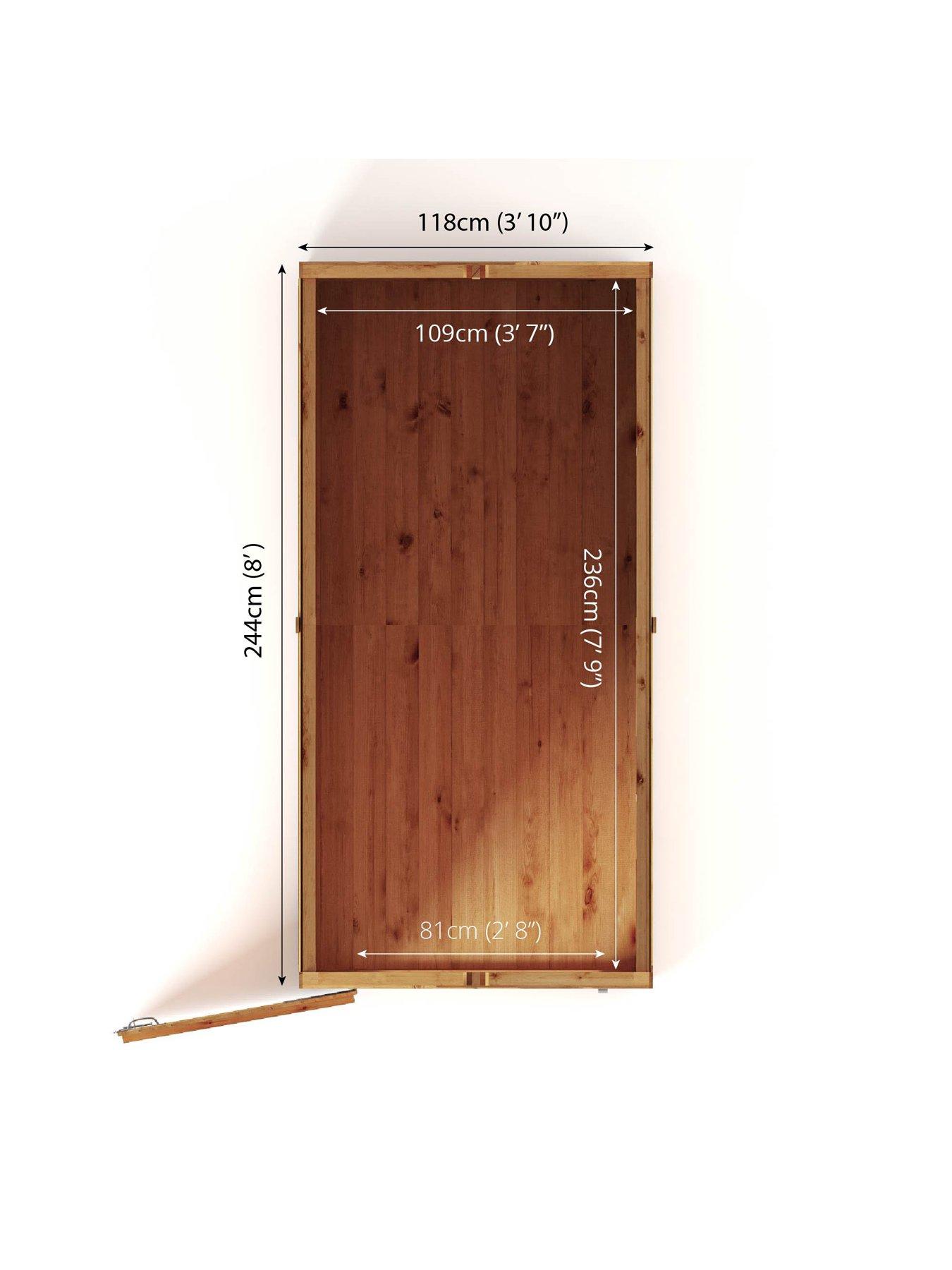 Image 6 of 7 of MERCIA 8 x 4 Woodsman Shiplap Apex Shed - PEFC Certified