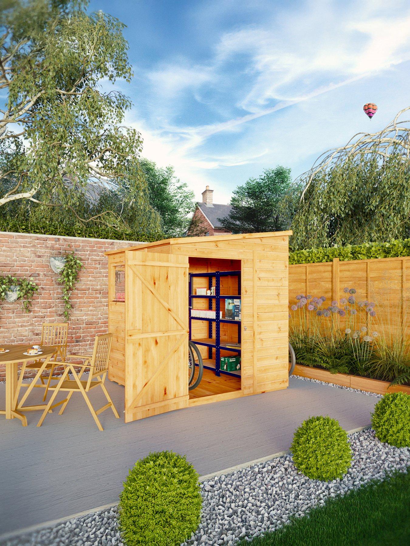 Image 1 of 7 of MERCIA 6 x 6 Woodsman Shiplap Pent Shed - PEFC Certified