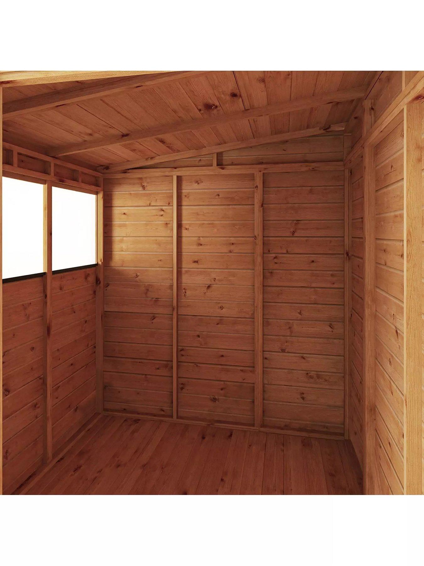 Image 4 of 7 of MERCIA 6 x 6 Woodsman Shiplap Pent Shed - PEFC Certified