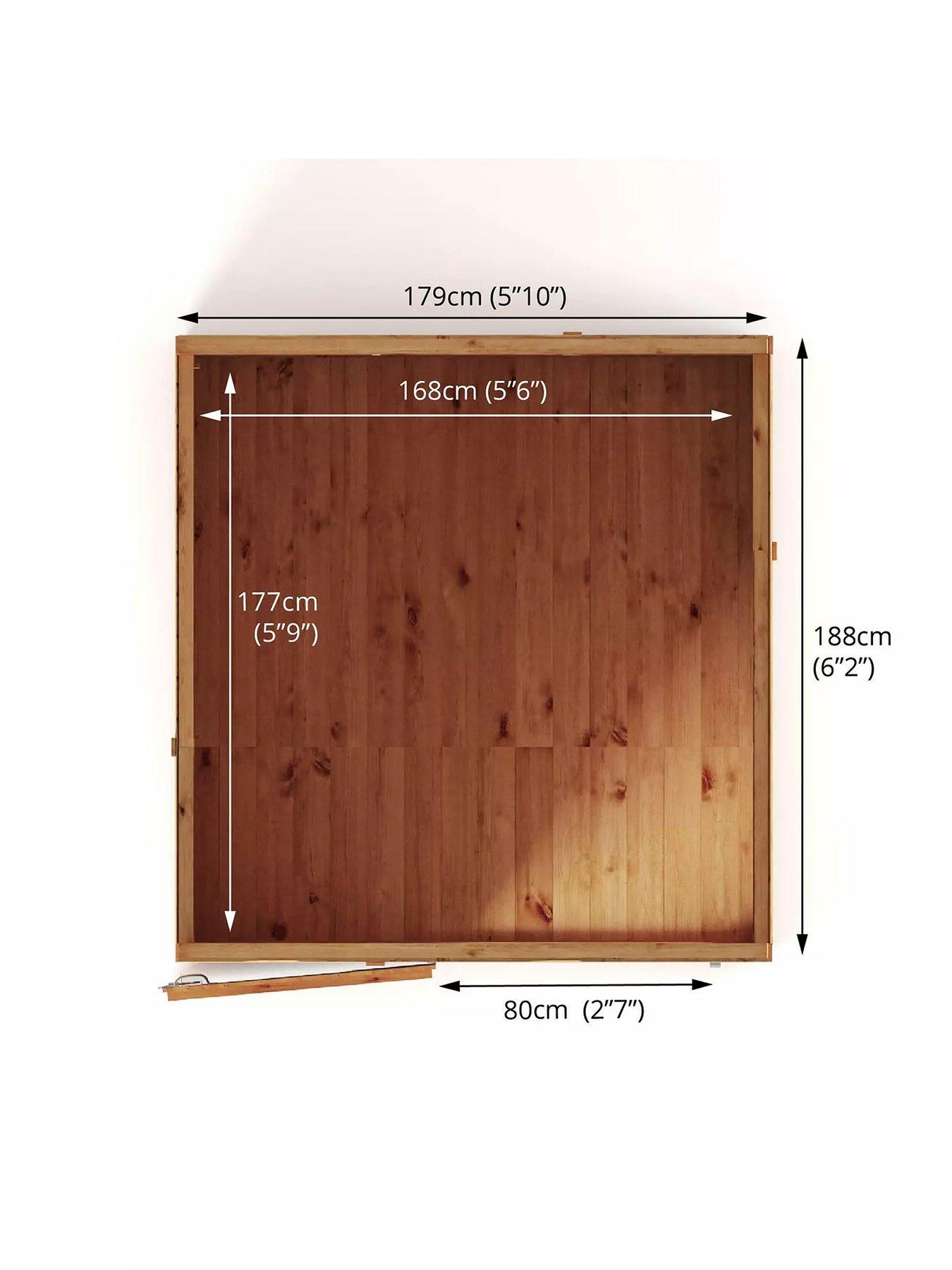 Image 6 of 7 of MERCIA 6 x 6 Woodsman Shiplap Pent Shed - PEFC Certified