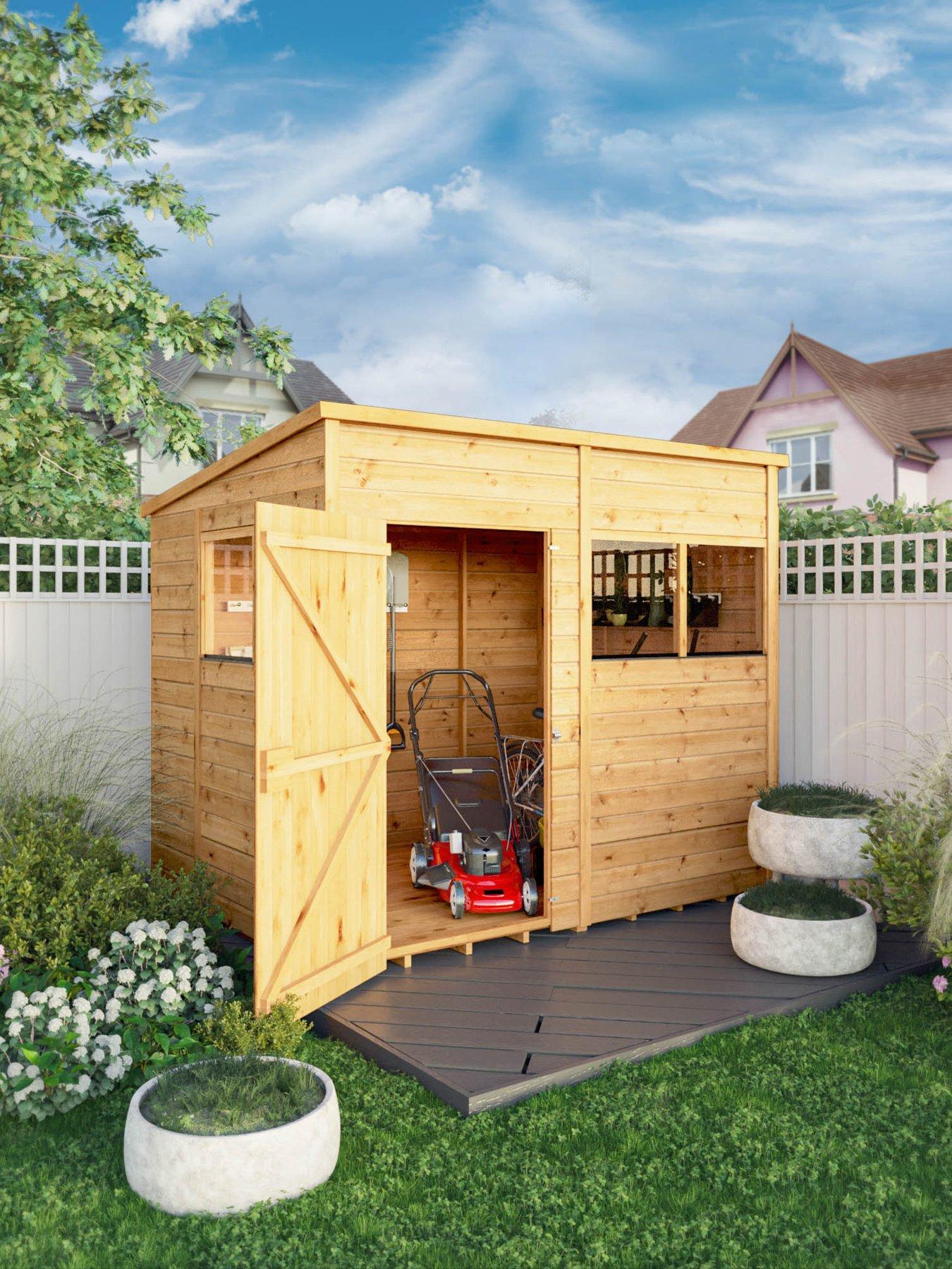 Image 1 of 7 of MERCIA 8 x 6 Woodsman Shiplap Pent Shed - PEFC Certified