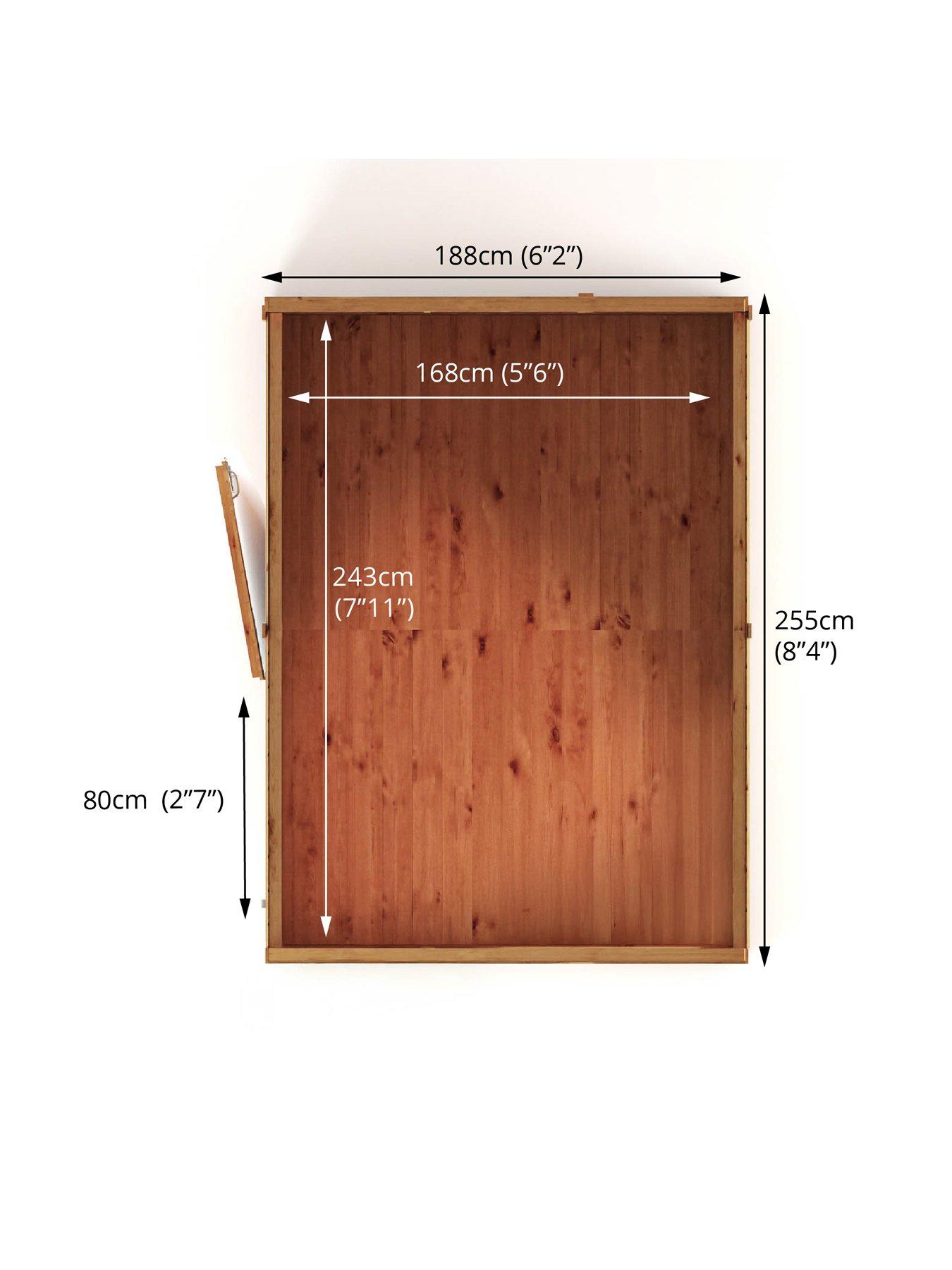 Image 6 of 7 of MERCIA 8 x 6 Woodsman Shiplap Pent Shed - PEFC Certified
