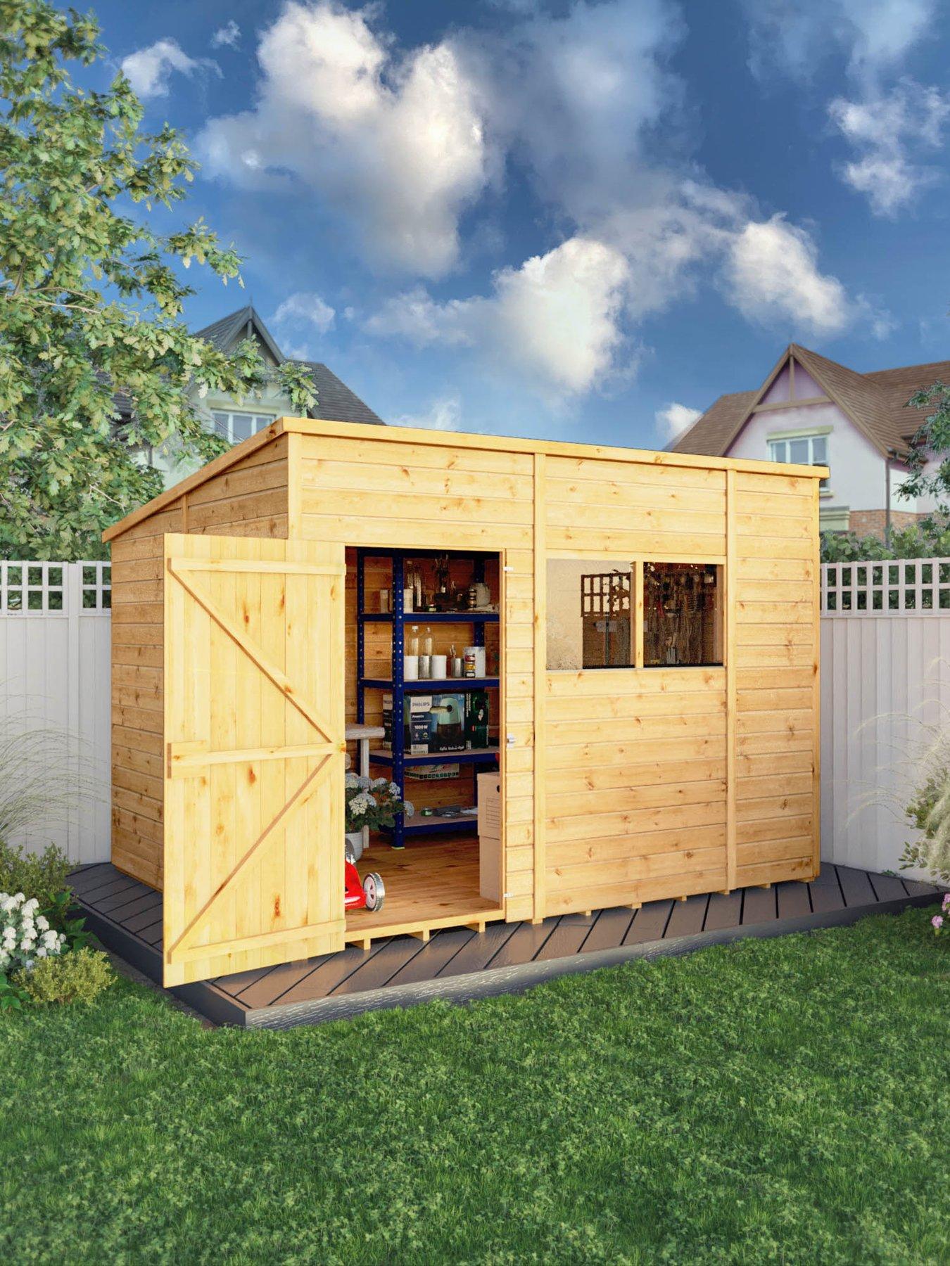 undefined 10 x 8 Woodsman Shiplap Pent Shed