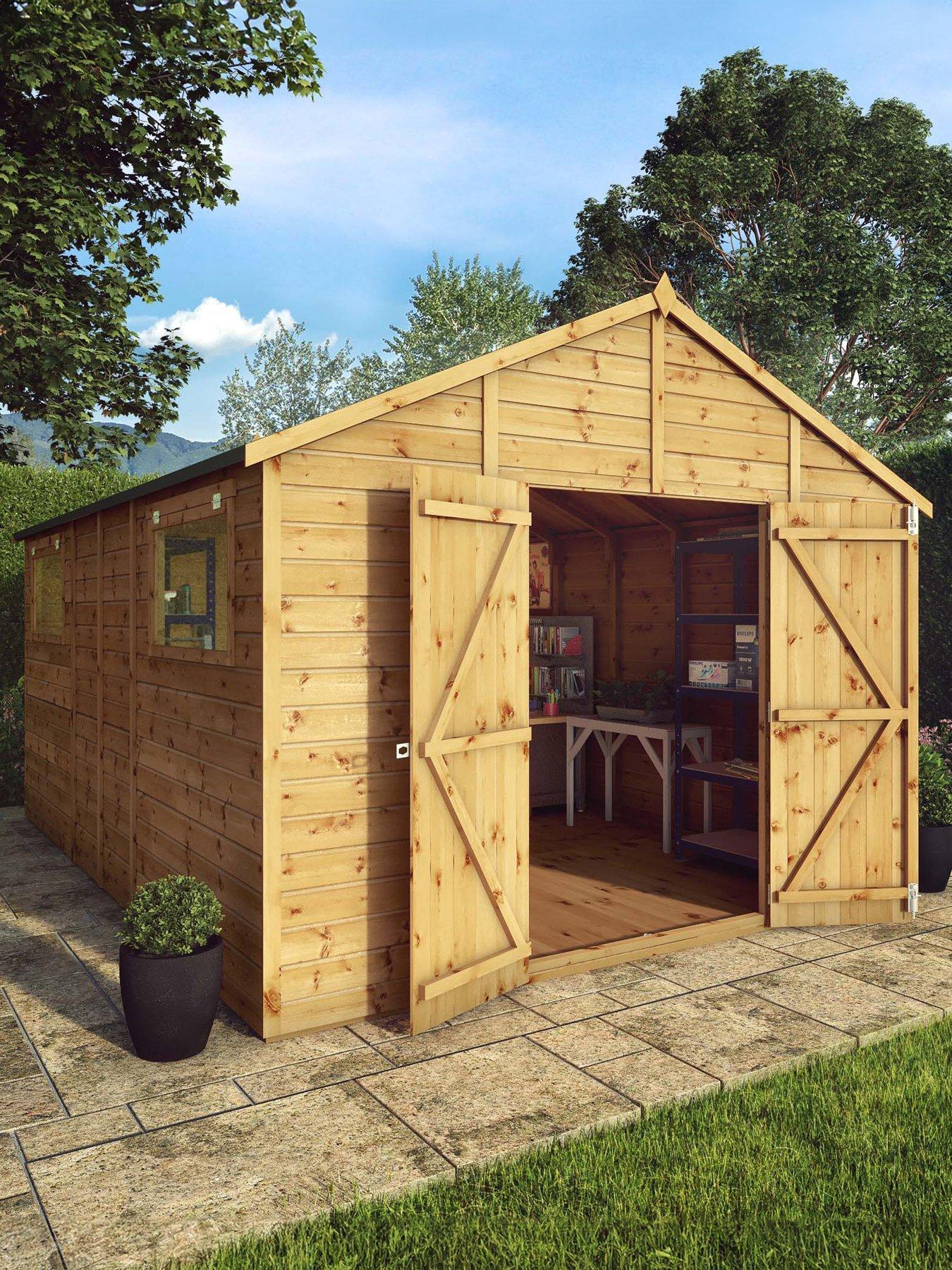 Product photograph of Mercia 14 X 10ft Premium Shiplap Apex Workshop from very.co.uk