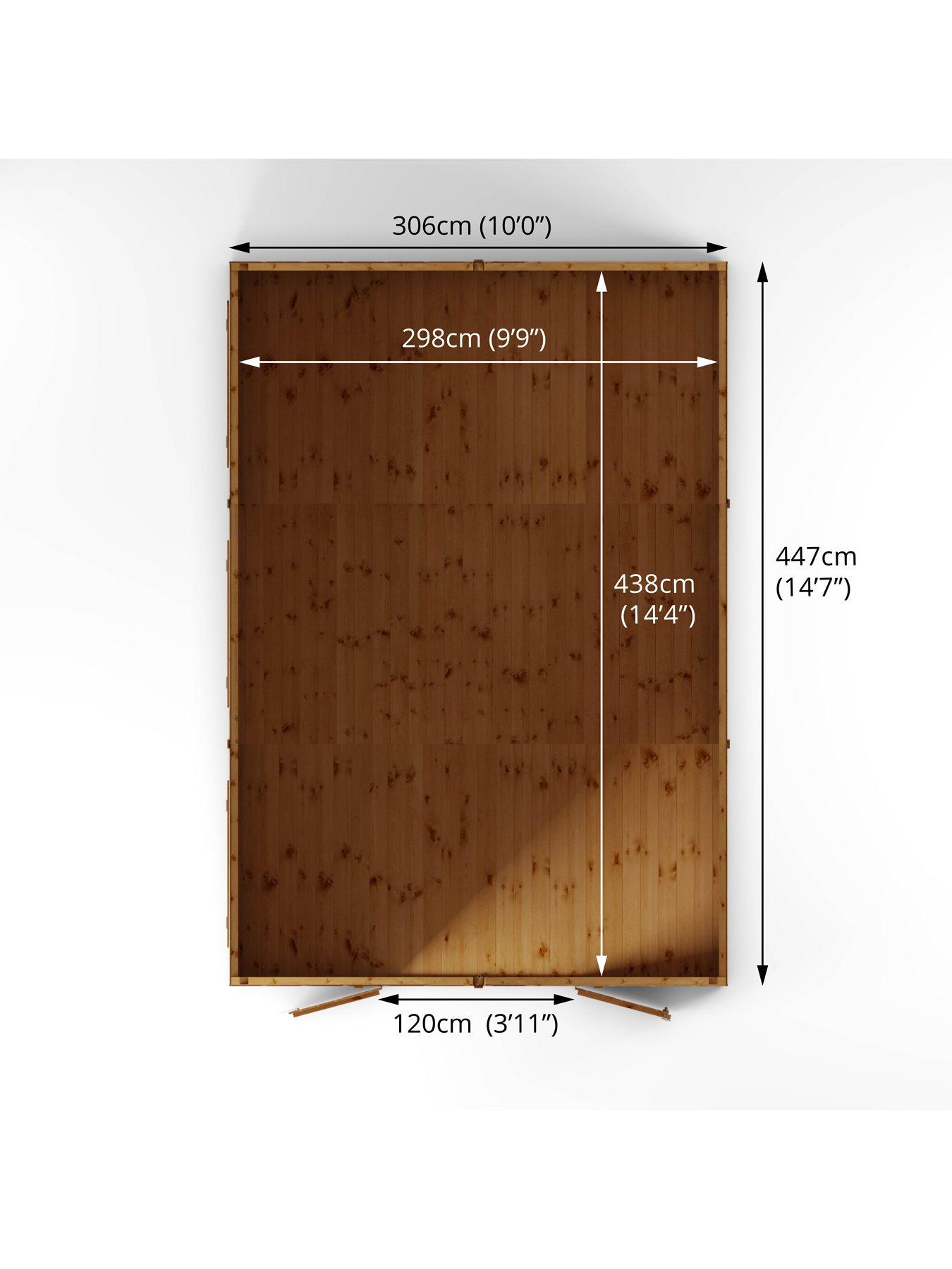 Image 6 of 7 of MERCIA 15 x 10ft Premium Shiplap Apex Workshop - PEFC Certified