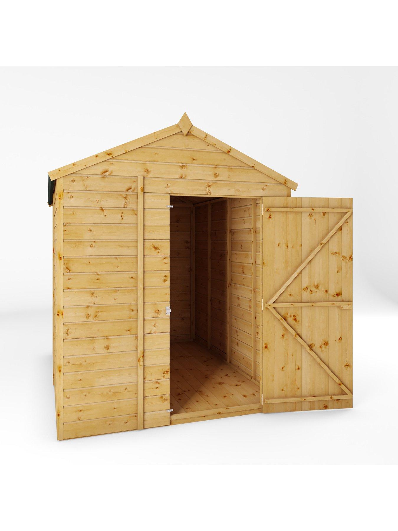 Image 3 of 7 of MERCIA 8 x 6ft Shiplap Apex Windowless Shed